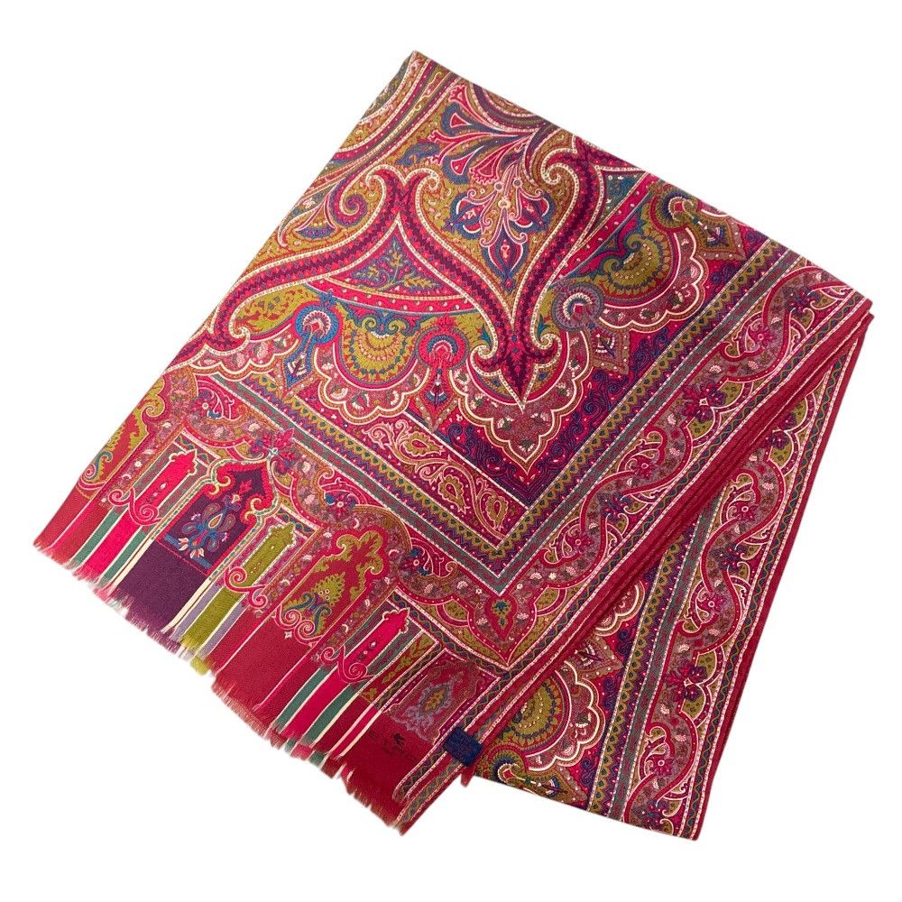 Etro Etro Etro Paisley Wool Silk Stole Textile Scarf DUTY FREE for USA Size ONE SIZE - 1 Thumbnail