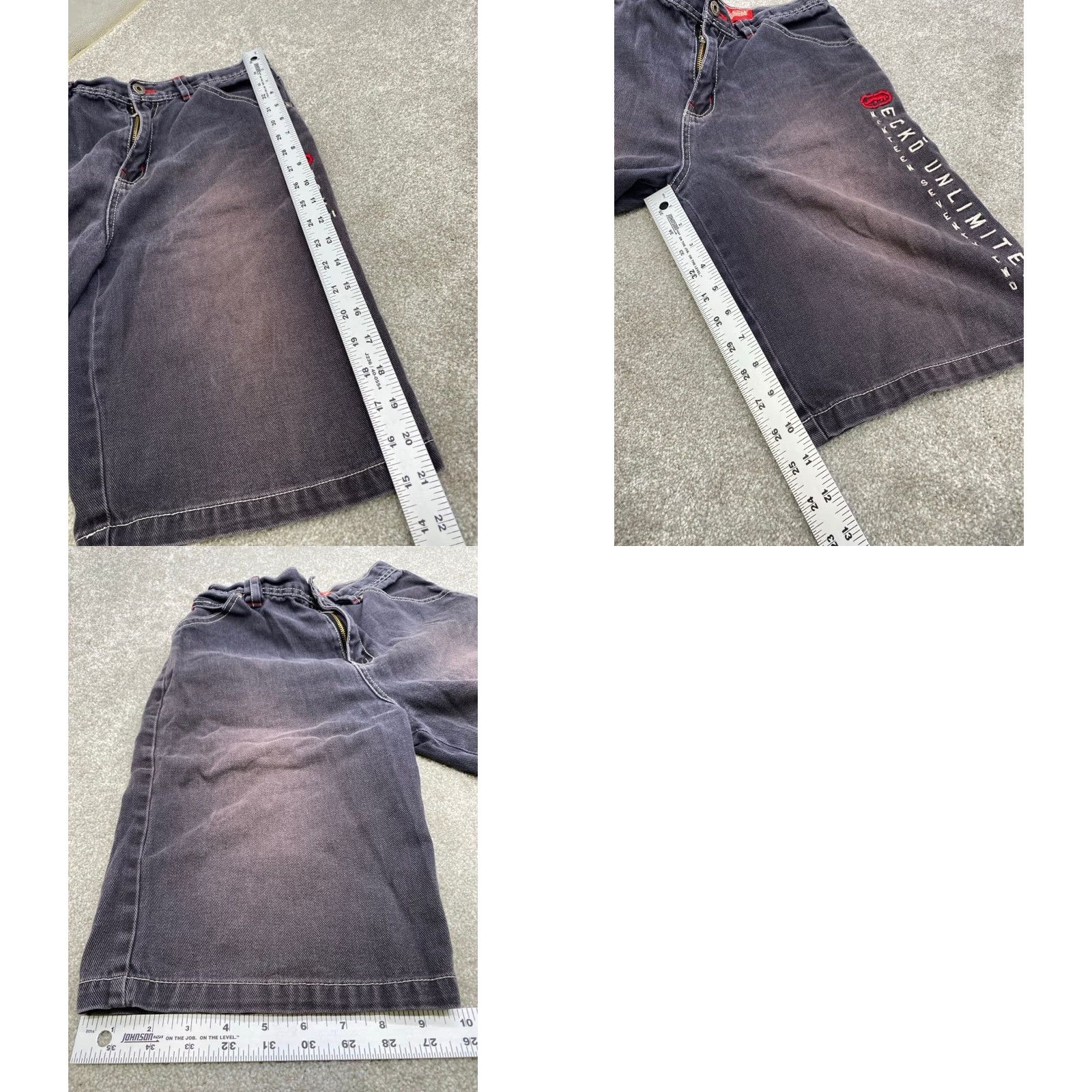 Ecko Unltd. VINTAGE Ecko Unltd. Shorts Women 26x11 Blue Denim Embroidered 90s City Grunge Shorts Womens 26 in inseam 11 in 21 in length Size 26" / US 2 / IT 38 - 8 Thumbnail