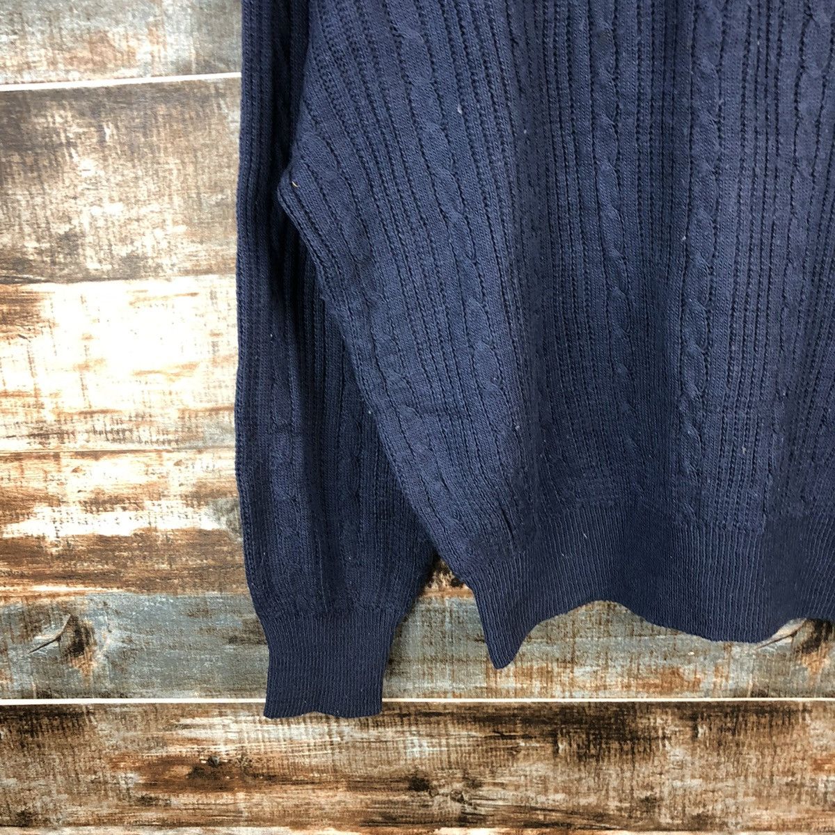 Homespun Knitwear × Japanese Brand Key Point Dark Blue Knitwear #A1827 Size L / US 10 / IT 46 - 7 Thumbnail