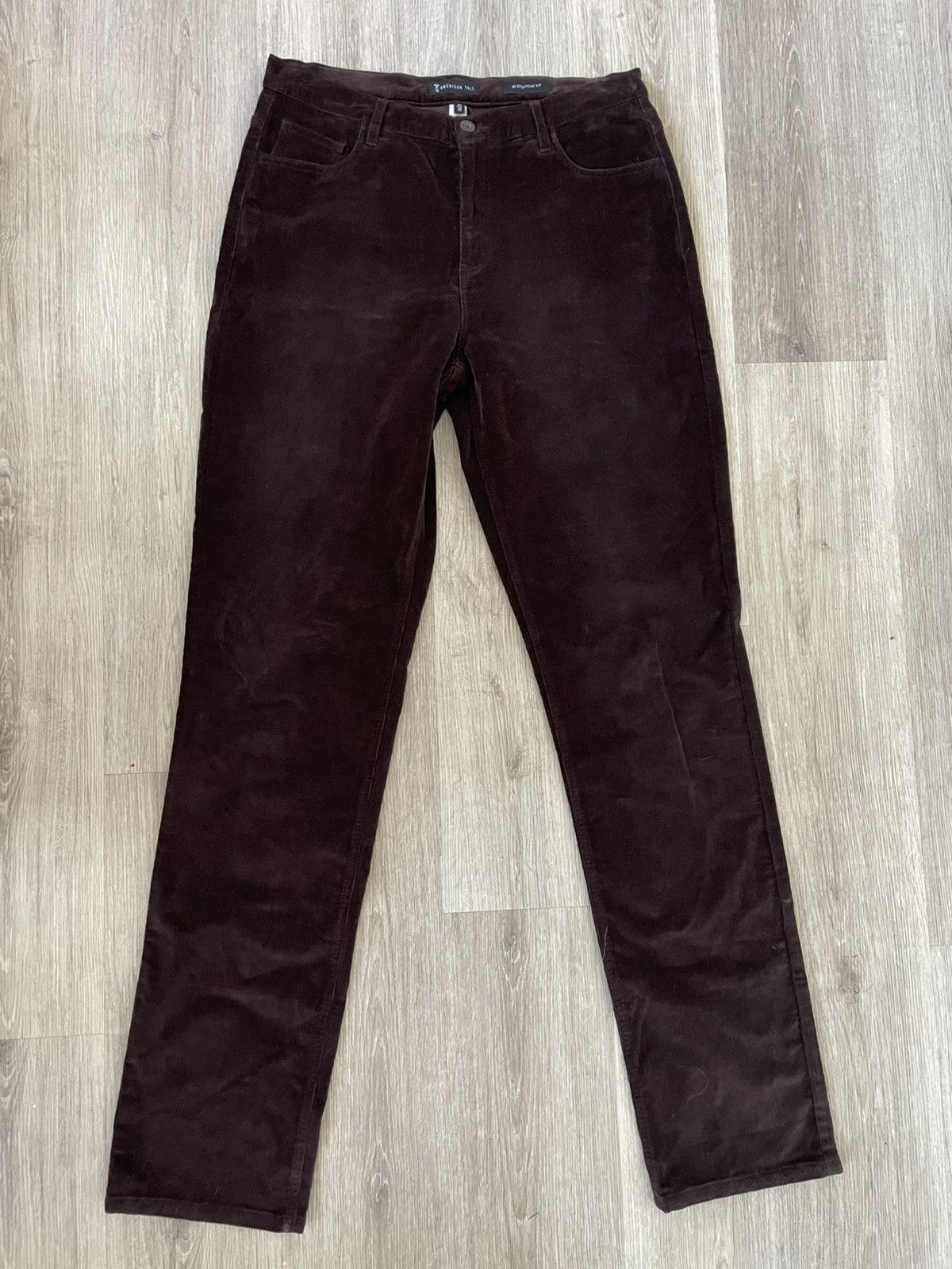 Designer American Tall Brand Corduroy Pants Size US 34 / EU 50 - 1 Thumbnail