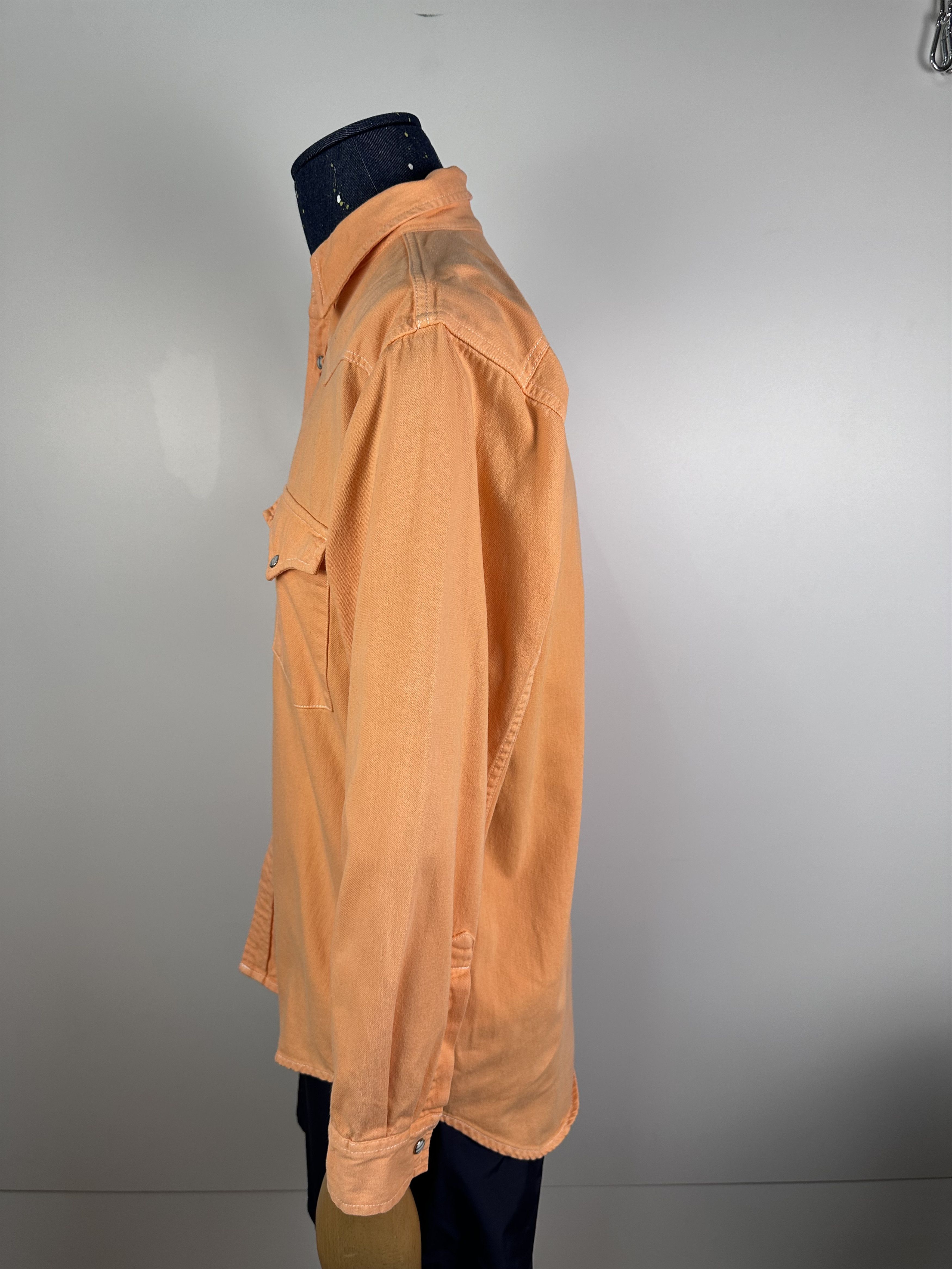 Levi's × Vintage Vintage Levi's Denim Shirt Button Down Orange Men's Size M Size US M / EU 48-50 / 2 - 6 Thumbnail