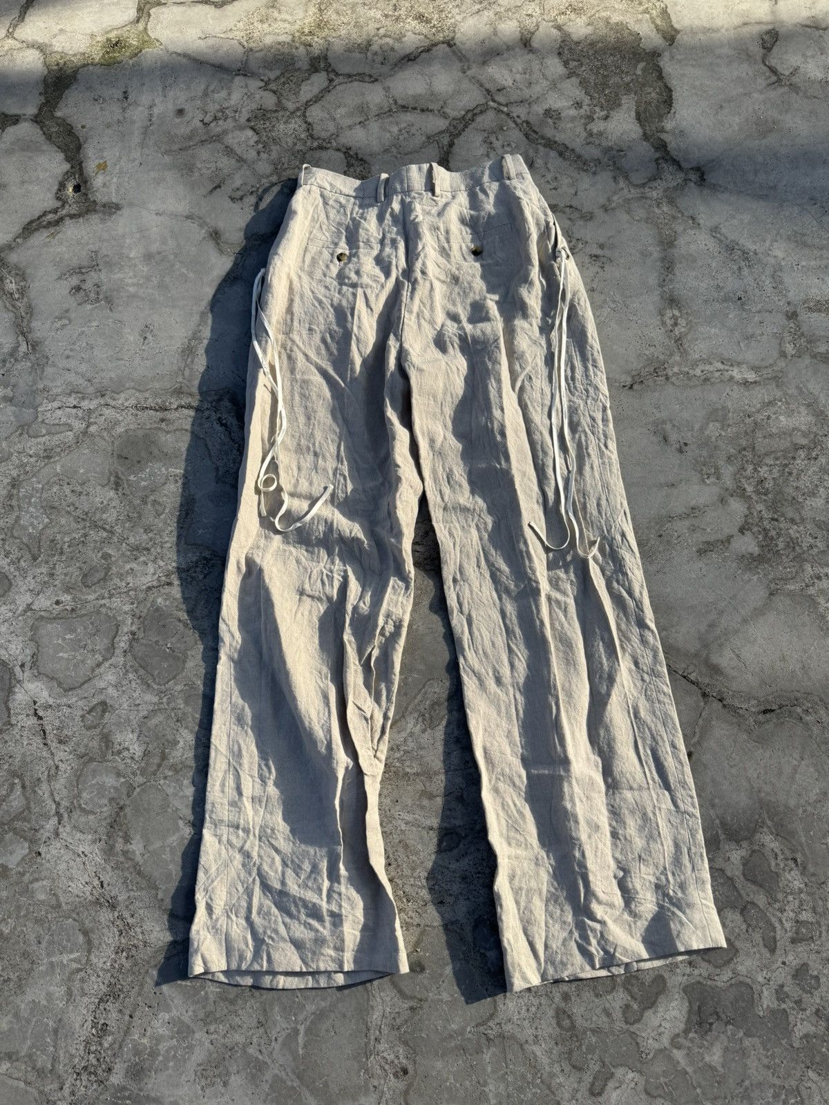 JW Anderson JW Anderson Linen Trousers 30/31 waist Size US 31 - 4 Thumbnail