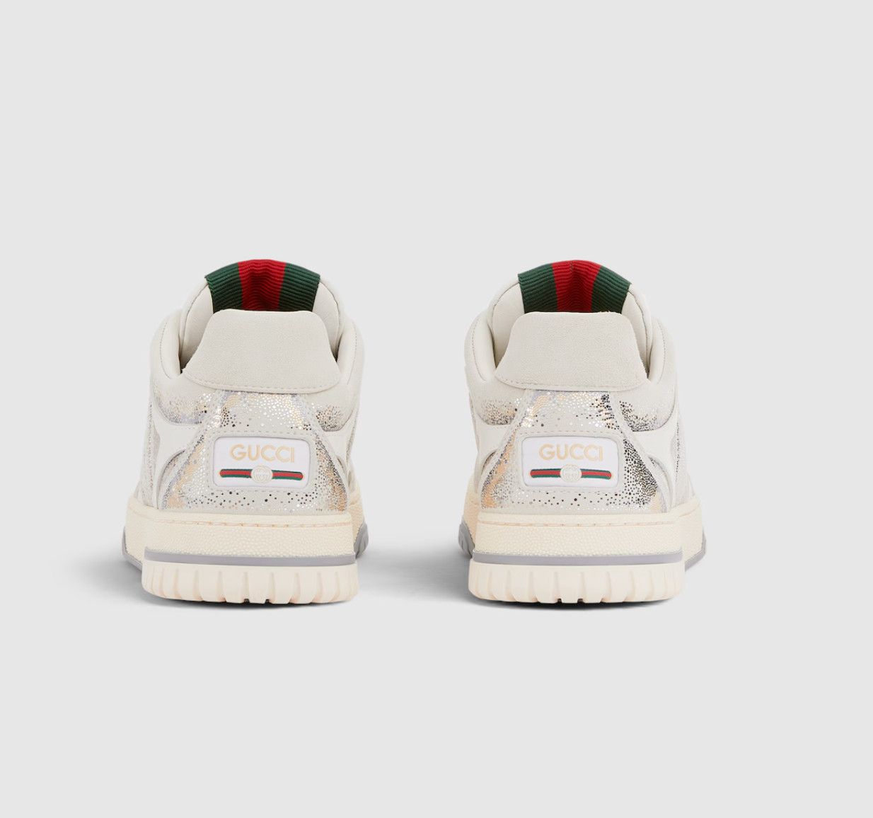 Gucci oc11z0126 Women's Gucci Re-Web Sneakers in White Size US 10 / IT 40 - 6 Thumbnail