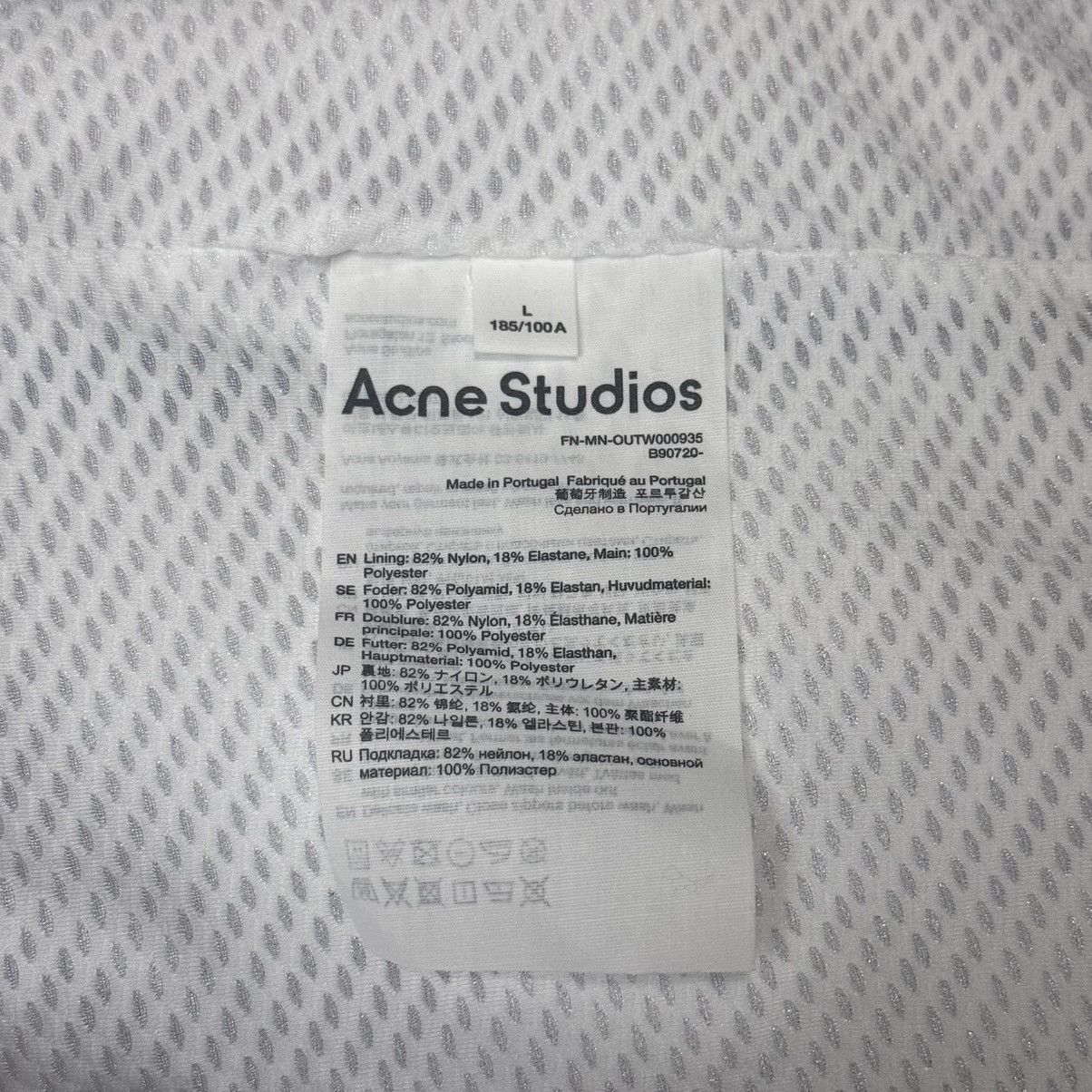 Acne Studios Acne Studios Men's Blue & Beige Jacquard Zipper Jacket - L Size US L / EU 52-54 / 3 - 5 Thumbnail