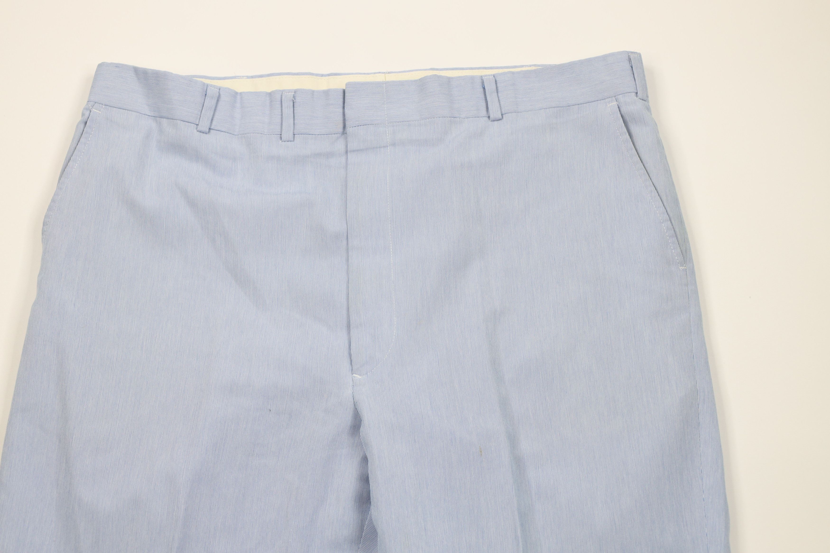 Vintage Vintage 70s Streetwear Striped Bell Bottoms Pants USA Blue Size US 40 / EU 56 - 2 Thumbnail