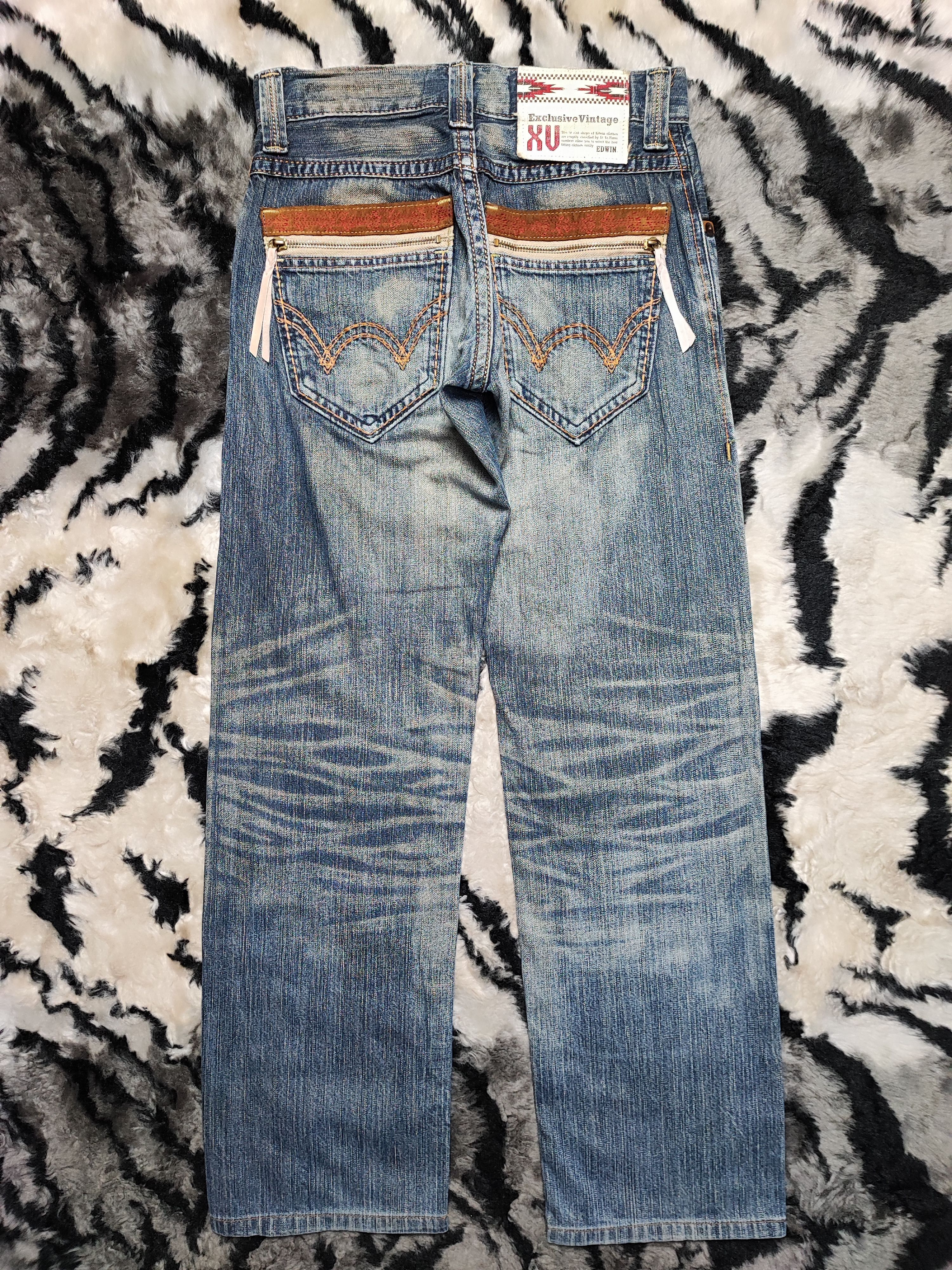 Edwin Edwin XV Vintage Rusty Distress Faded Size US 28 / EU 44 - 13 Thumbnail