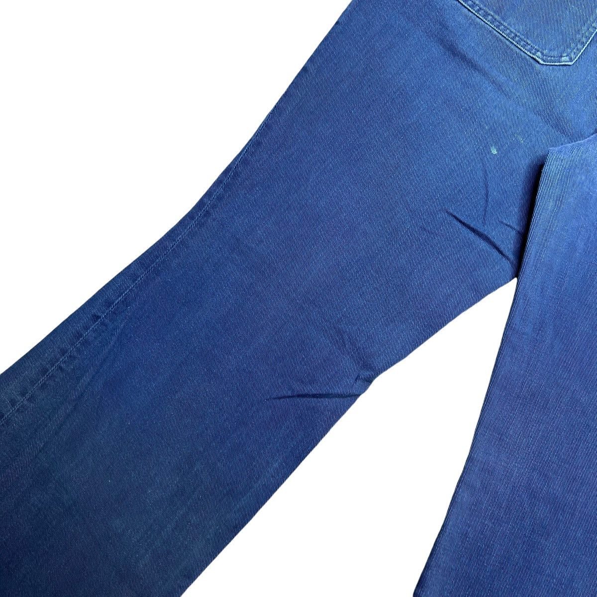 Levi's × Vintage Vtg 70s Levi’s For Gals Big E Button Fly Navy Dungaree Pants Size 30" / US 8 / IT 44 - 6 Thumbnail