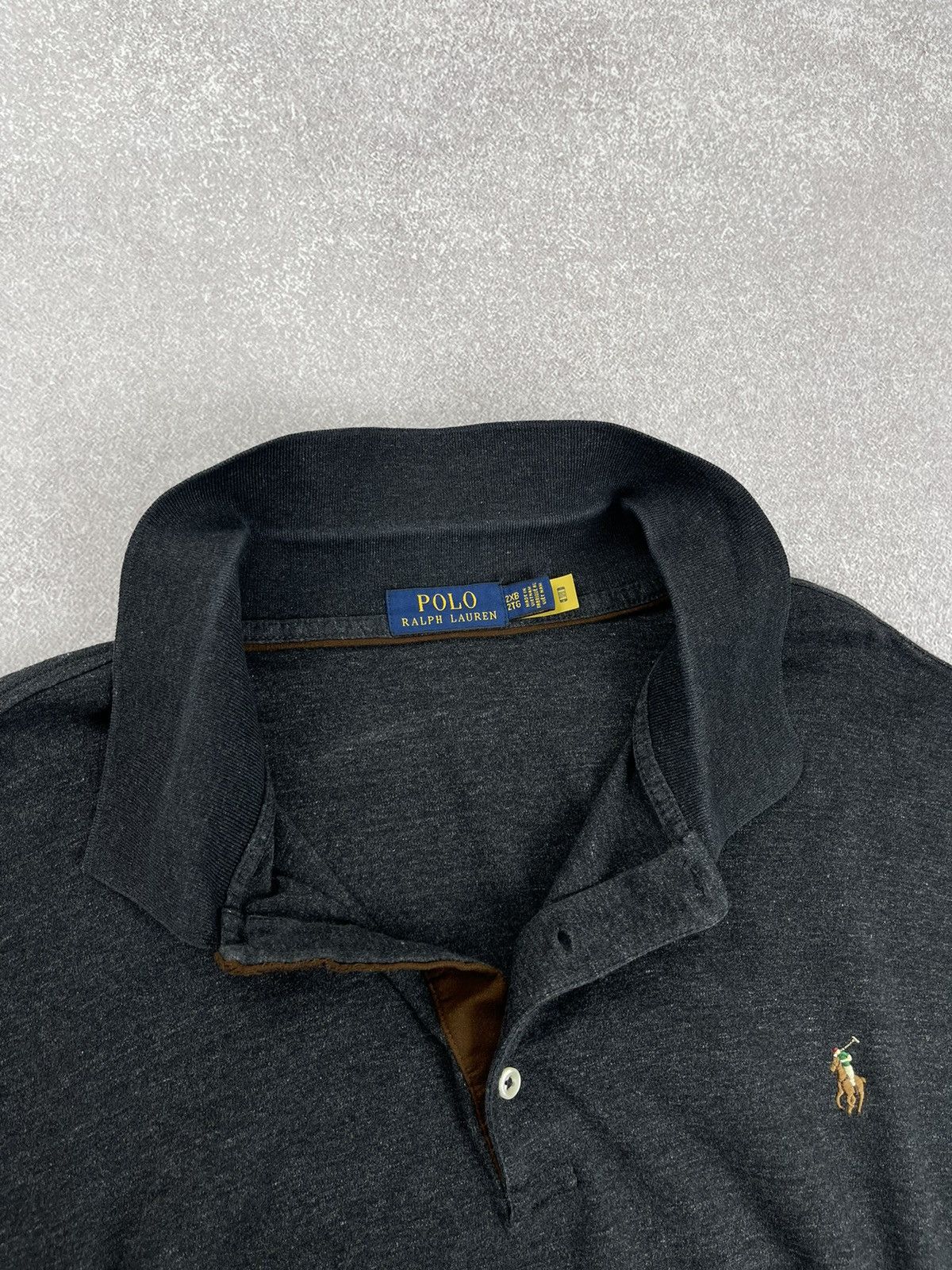 Polo Ralph Lauren Polo Ralph Lauren Long Sleeve Rugby Grey Size Xxl Size US XXL / EU 58 / 5 - 10 Thumbnail