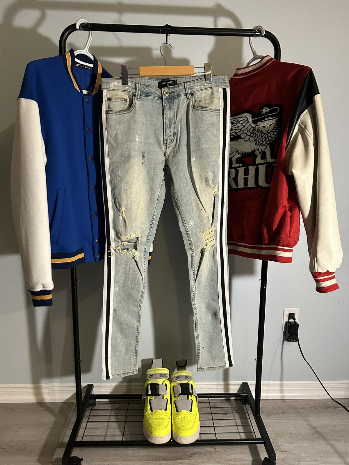 SERENEDE Serenede “GODSPEED” Striped Jeans Size US 34 / EU 50 - 2 Thumbnail