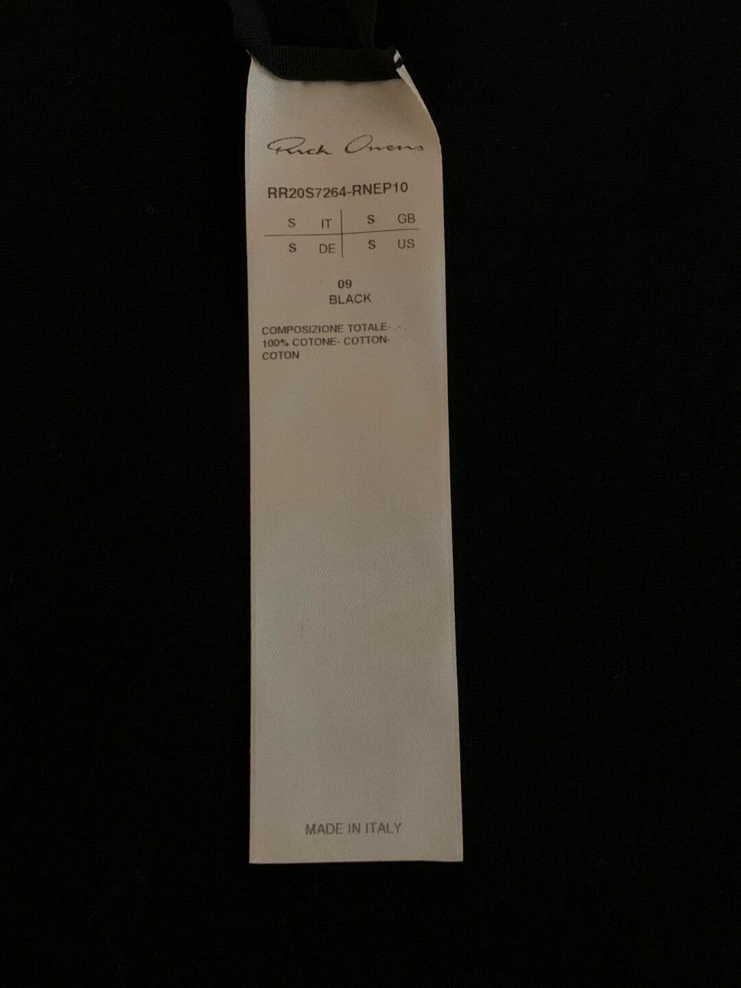 Rick Owens Rick Owens Mainline S/S Tee S Size US S / EU 44-46 / 1 - 3 Thumbnail