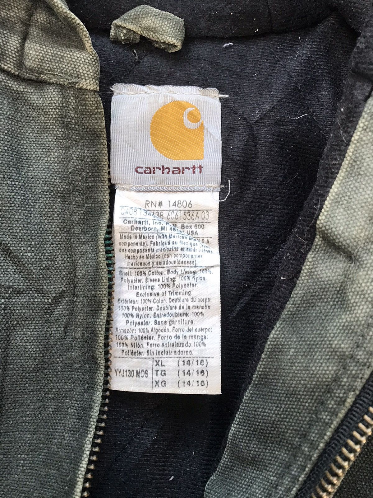 Carhartt × Vintage Vintage Carhartt YYJ130 MOS blanket line active jacket Size US XXS / EU 40 - 5 Thumbnail