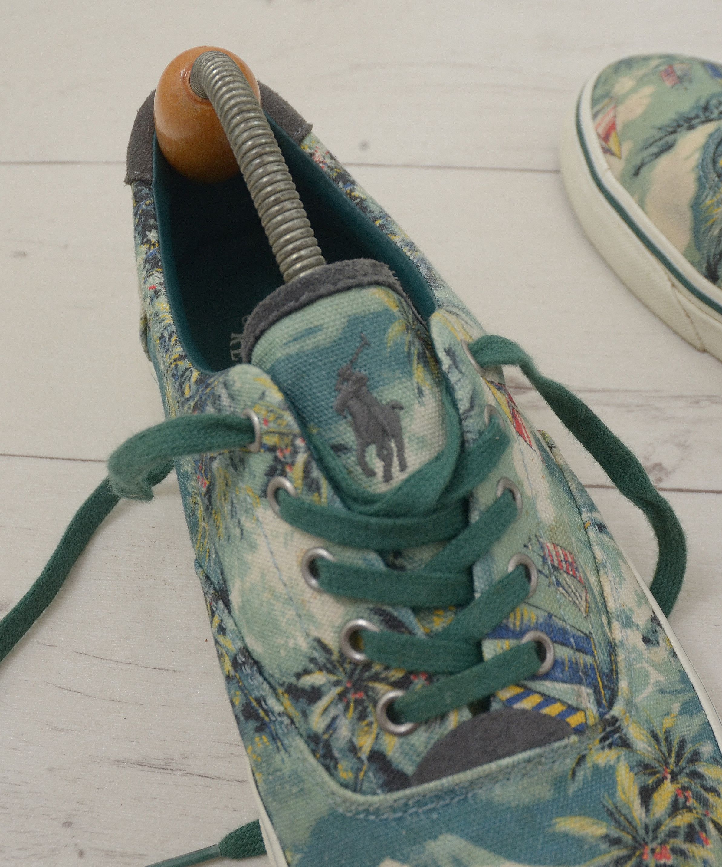 Polo Ralph Lauren × Ralph Lauren Polo Ralph Lauren Thorton 3 Tartan Graffiti Sneakers Hawaii Size US 10 / EU 43 - 10 Thumbnail