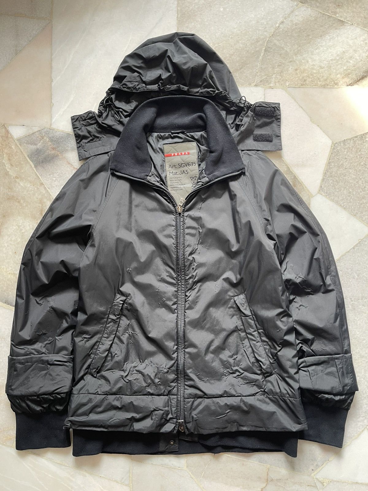 Prada Prada Ninja Hoodie Style Zipper Jacket 97 Size US M / EU 48-50 / 2 - 7 Thumbnail