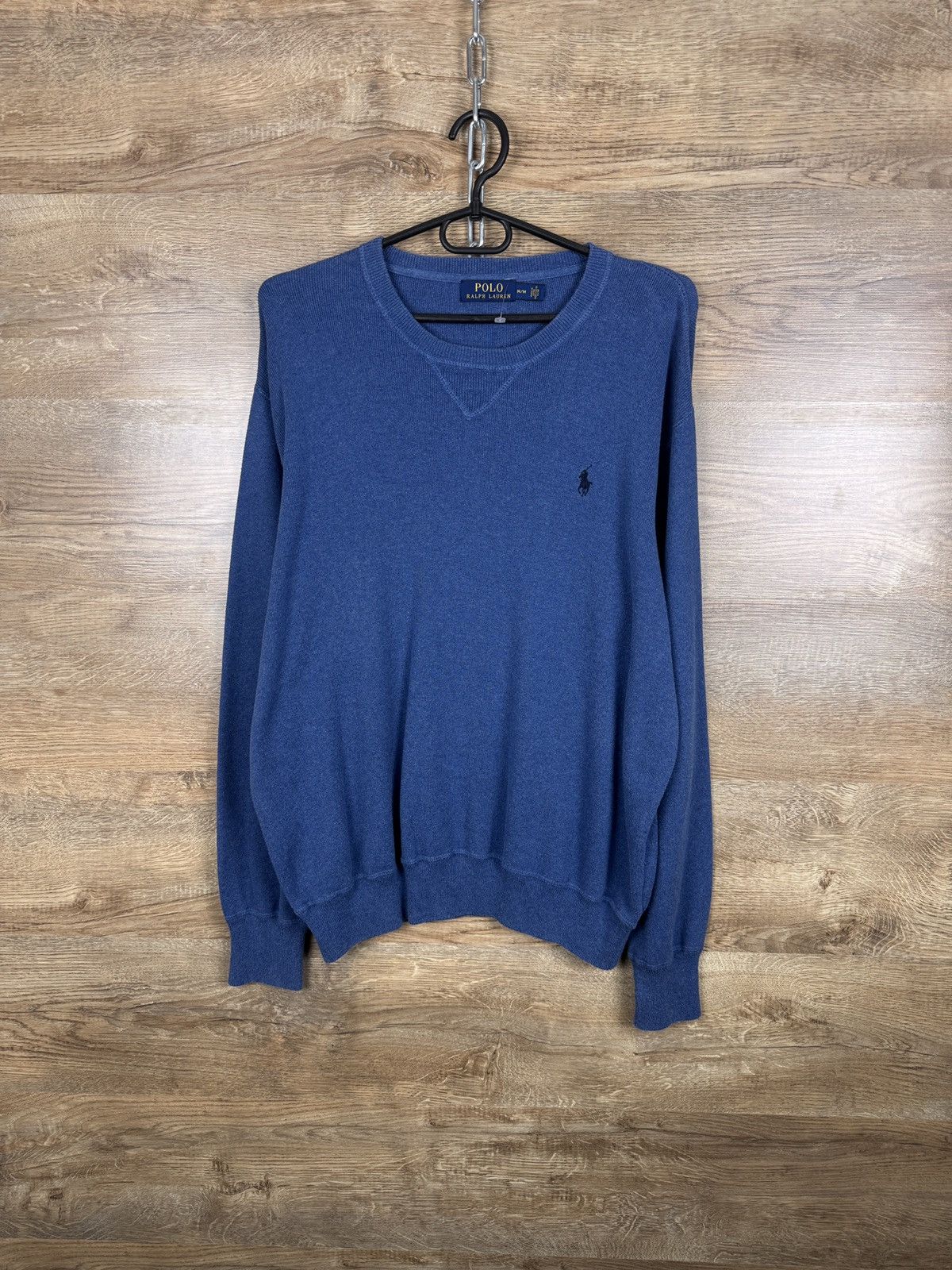Polo Ralph Lauren × Vintage Mens Vintage Polo Ralph Lauren sweaters blue sweatshirt Size US M / EU 48-50 / 2 - 1 Thumbnail