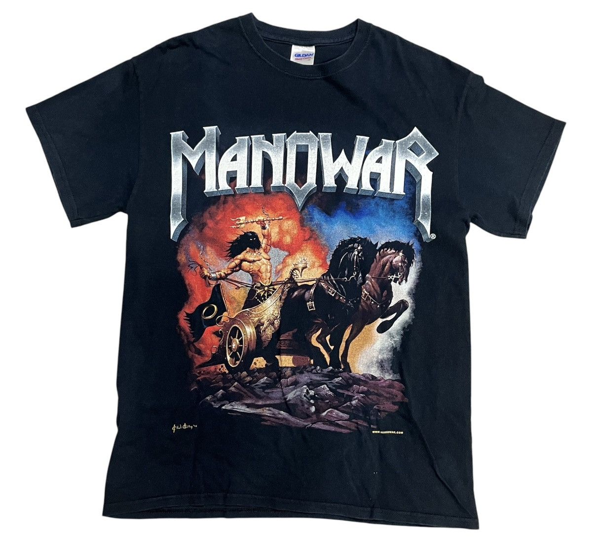 Band Tees × Vintage Vintage Manowar Band T Shirt Size US S / EU 44-46 / 1 - 1 Thumbnail
