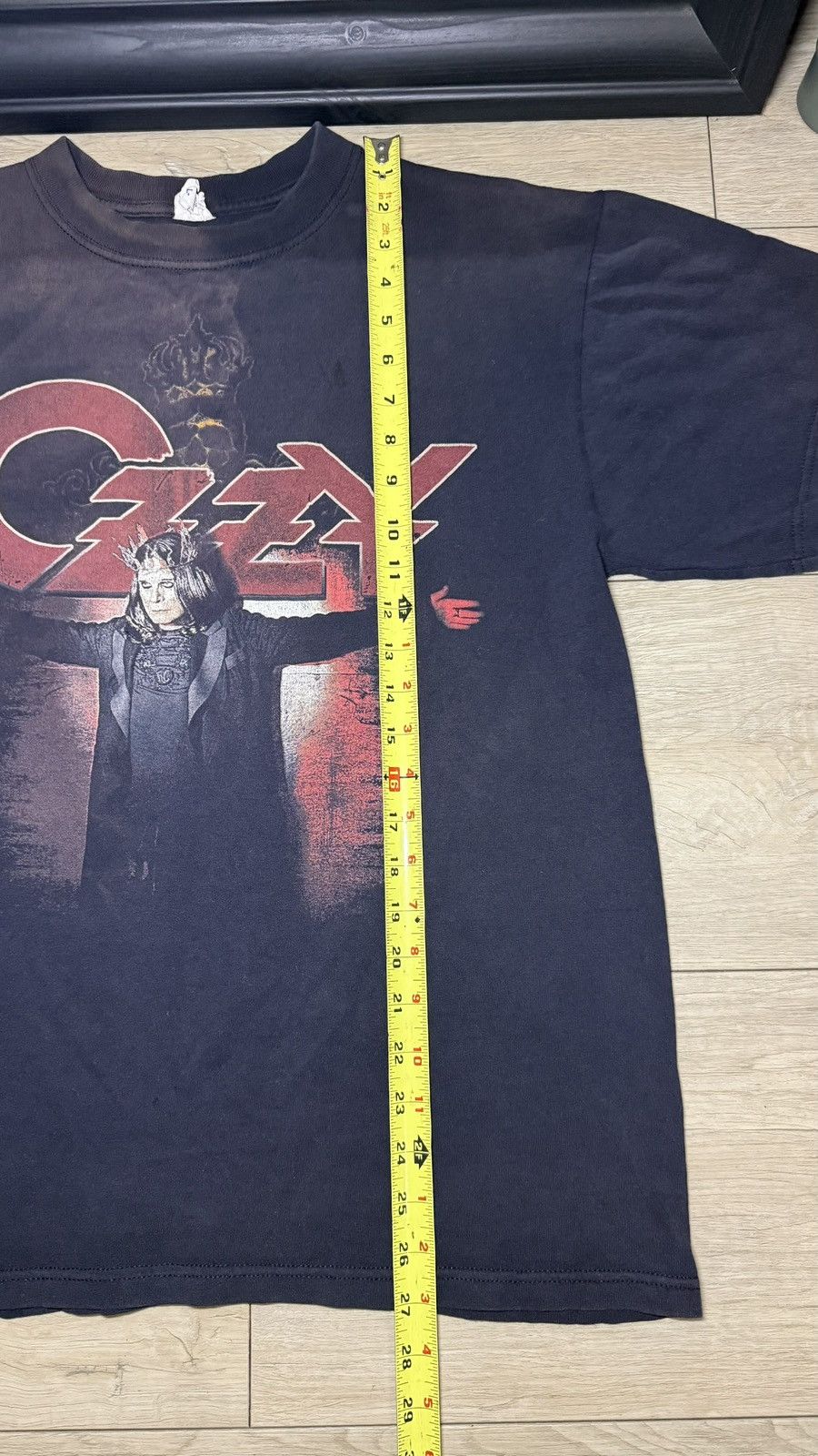 Anvil Y2K 2007 Faded Ozzy Osborne Black Rain Tour Shirt Size US L / EU 52-54 / 3 - 5 Thumbnail