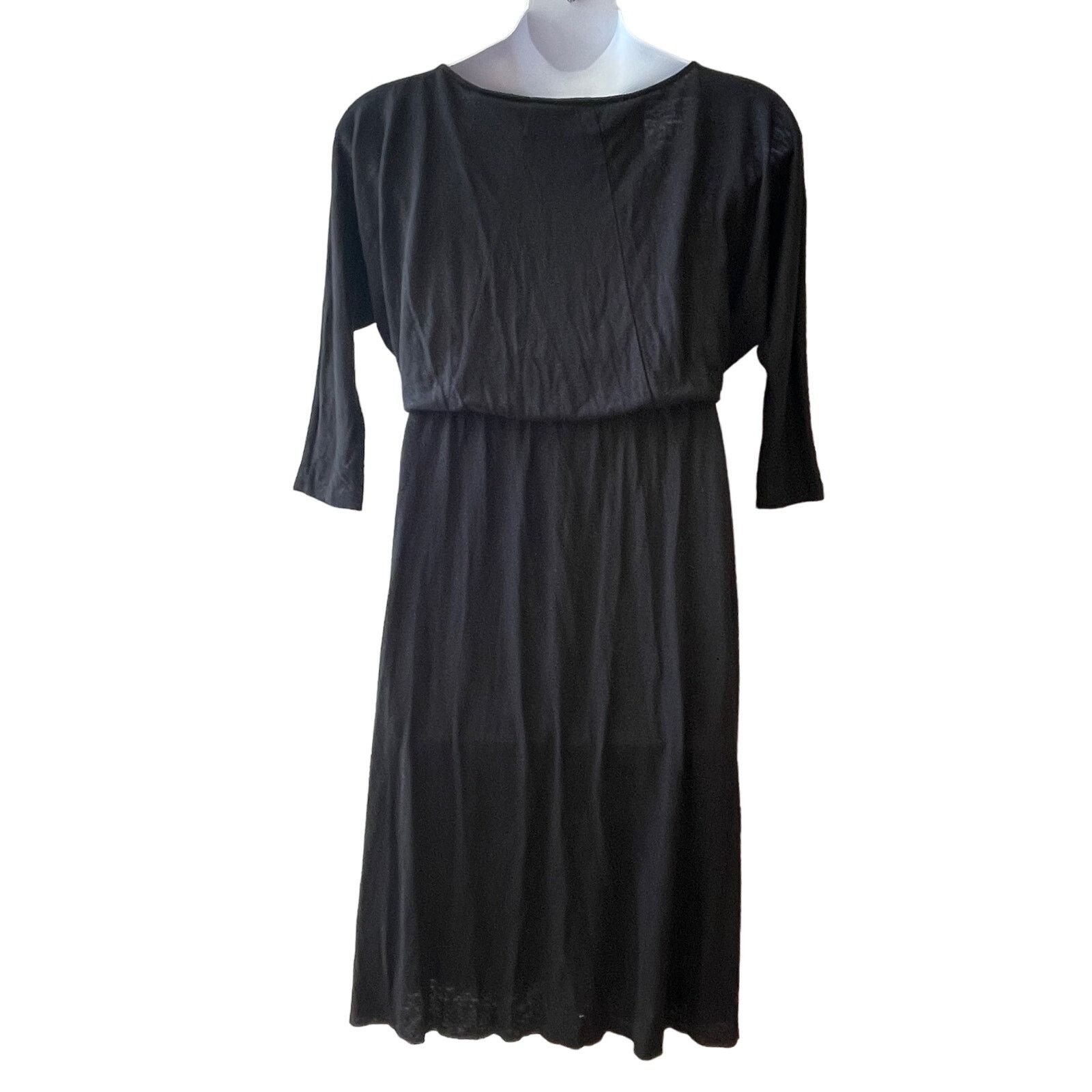 Free People Free People Linen and Cotton Knit Draped Dress Size Med Size M / US 6-8 / IT 42-44 - 3 Thumbnail