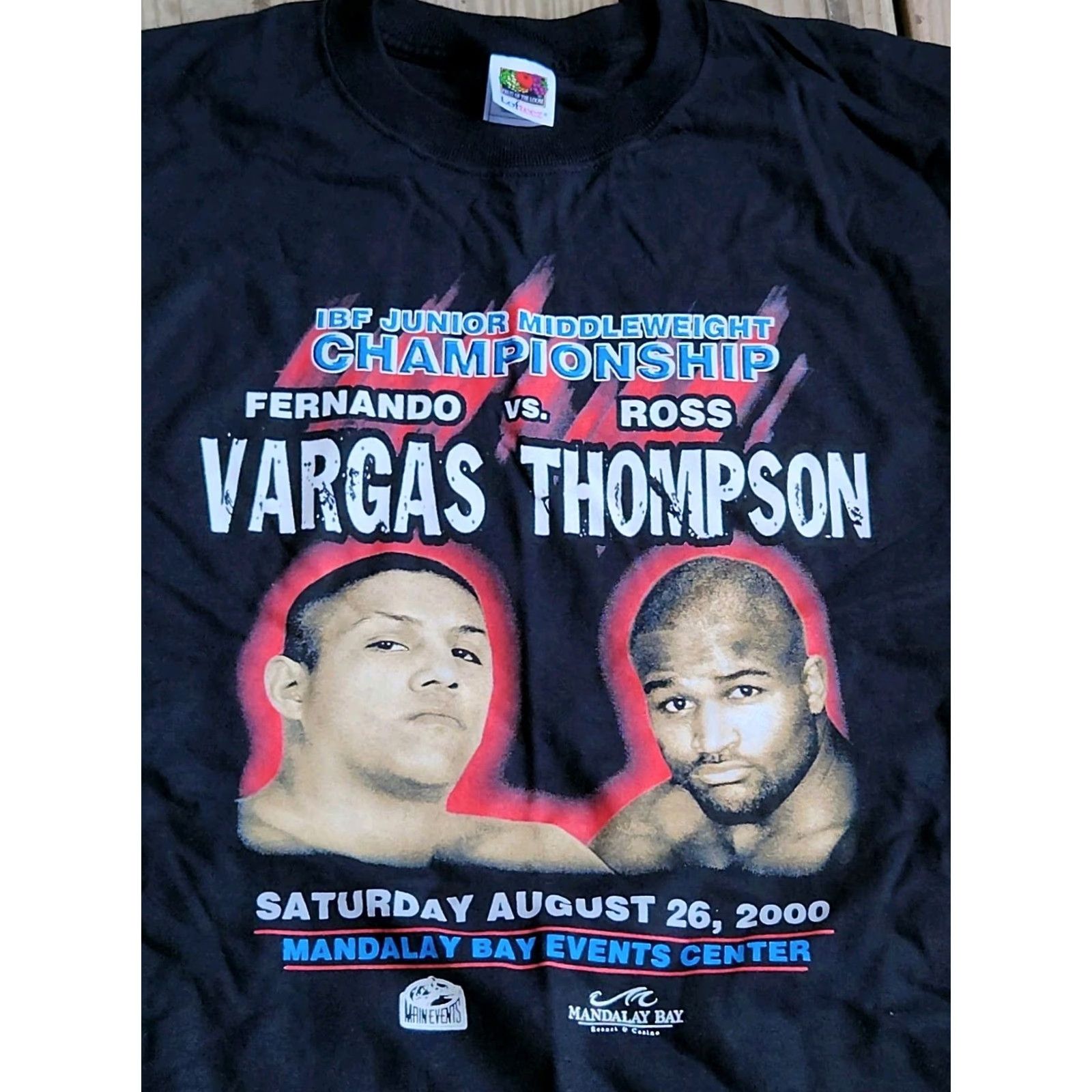 Fruit Of The Loom VINTAGE Fruit of the Loom Boxing T Shirt XL Men Black 2000s Boxing Sports Raphael? (Note: Original lacks that word) Size US XL / EU 56 / 4 - 2 Thumbnail