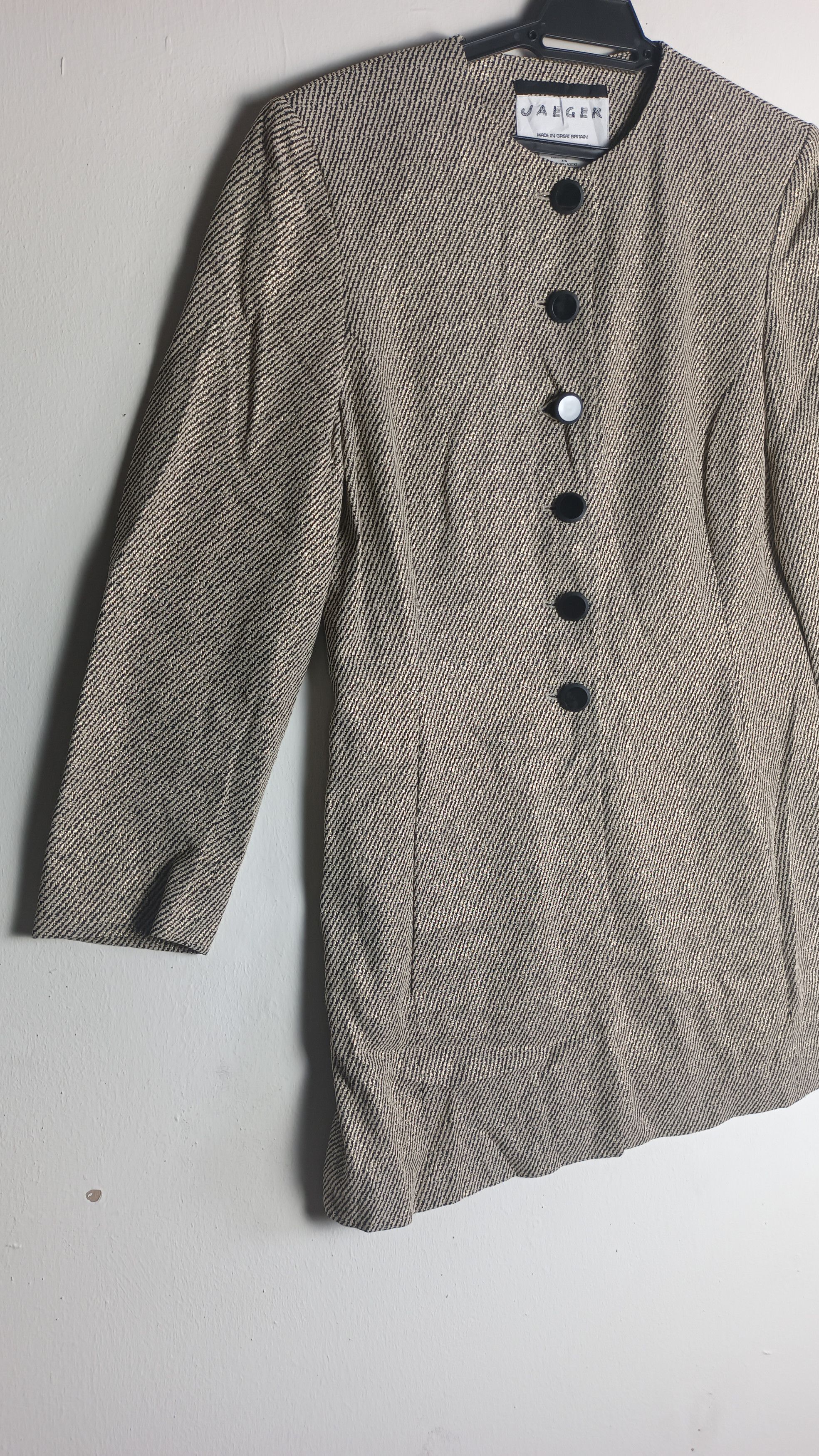 Designer × Jaeger × Vintage Vintage🔥 JAEGER Women LONG JACKET Size S / US 4 / IT 40 - 2 Thumbnail
