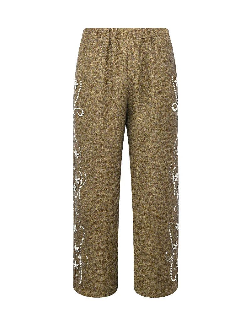 Birth of Royal Child Birth of Royal Child Floral Knit Green Pants Size US 32 / EU 48 - 1 Preview