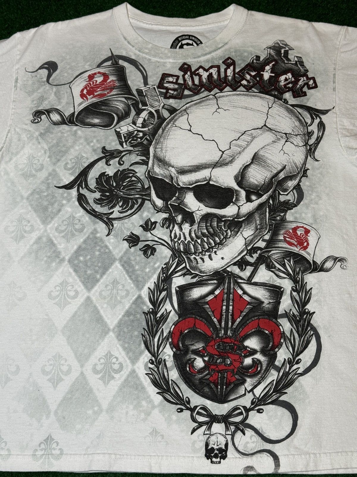 Vintage Y2K Sinister Skull Gothic Punk Tattoo Large Grunge T Shirt Size US L / EU 52-54 / 3 - 2 Thumbnail