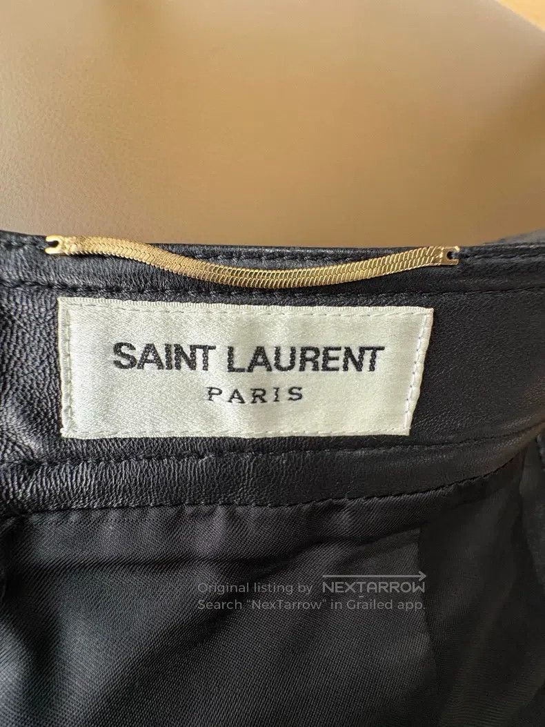 Saint Laurent Paris Saint Laurent Paris size F36 Black 100% Lambskin Side Pocke Size 35" - 2 Thumbnail