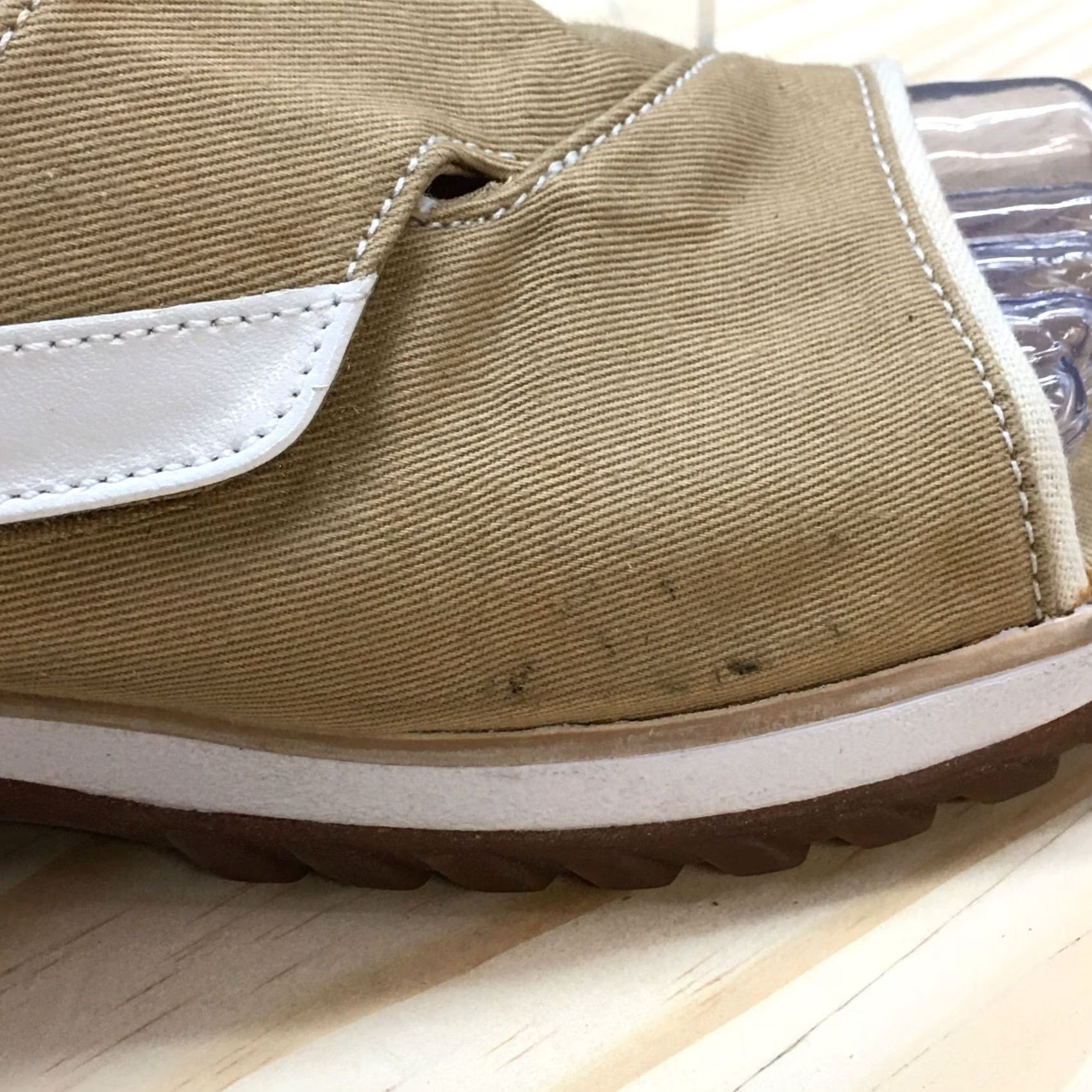 Clarks Clarks Sandals Womens 7 M Slide Brown Canvas Slip On Casual Comfort Wedge Heels Size US 7 / IT 37 - 3 Thumbnail