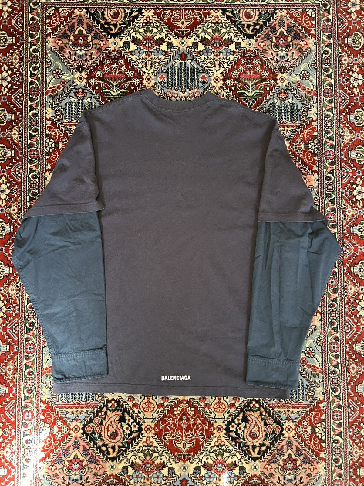 Balenciaga Balenciaga Oversized Layered Longsleeve Size US XXL / EU 58 / 5 - 2 Thumbnail