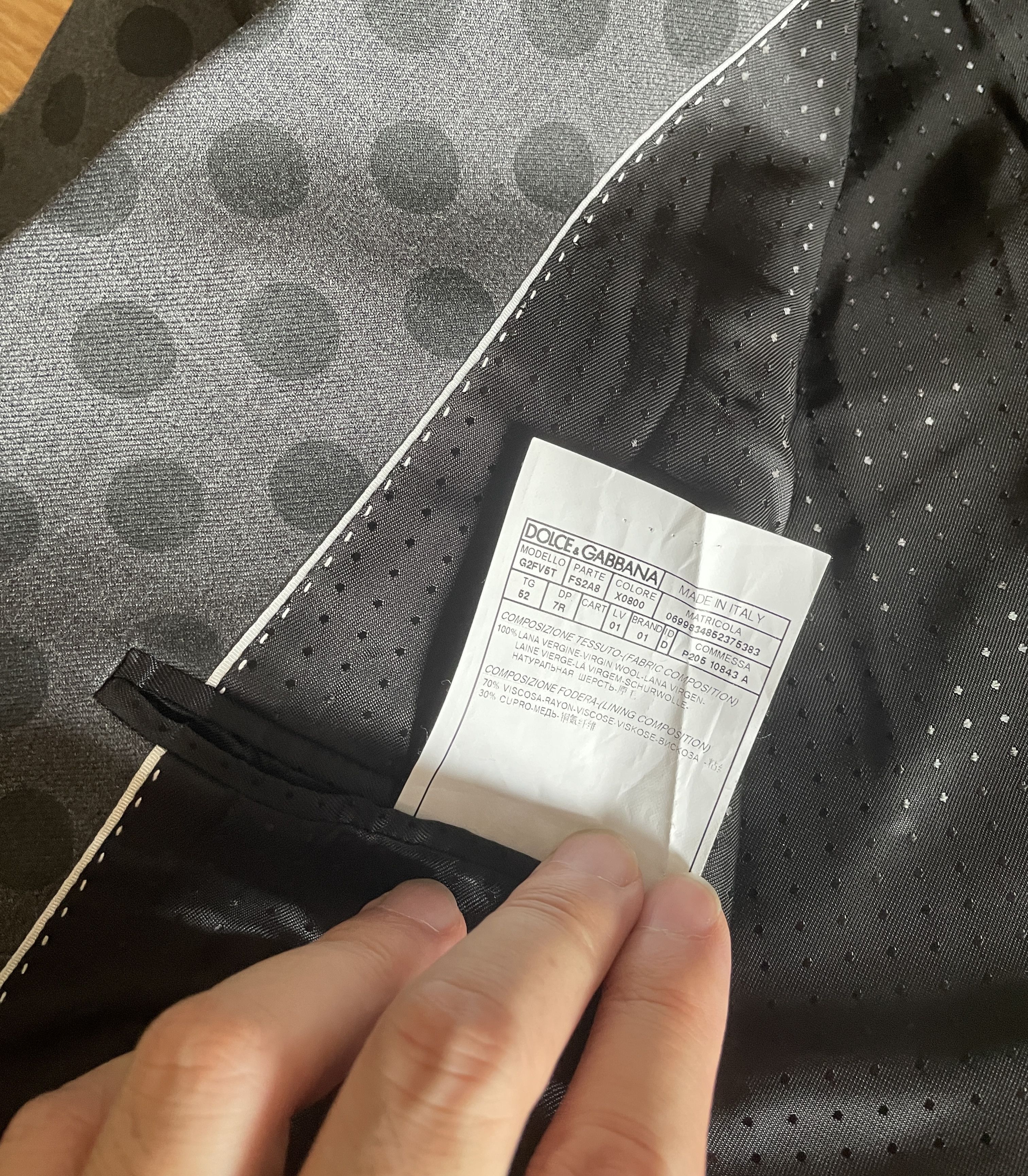 Dolce & Gabbana Dolce & GabbanaGray D&G Wool Speckled Blazers Jacket Size 50 Size 50R - 7 Thumbnail