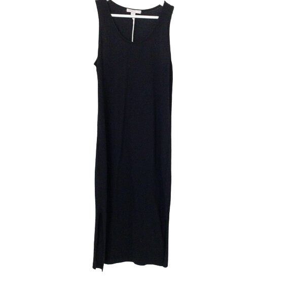 Anthropologie Stateside Ribbed Black Sleeveless Jersey Midi Dress XS Size XS / US 0-2 / IT 36-38 - 2 Thumbnail
