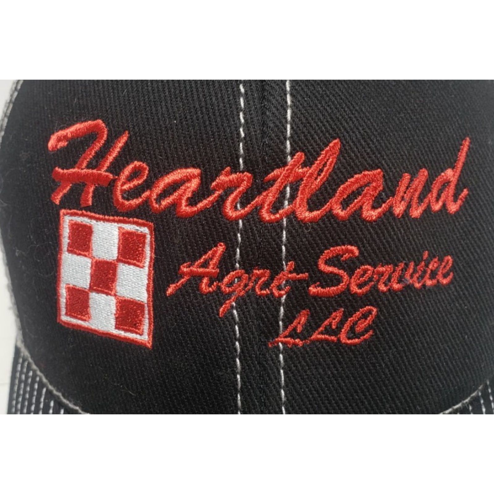 Vintage Heartland Agri-Service LLC Baseball Cap Hat Adjustable Black Men Size ONE SIZE - 2 Thumbnail