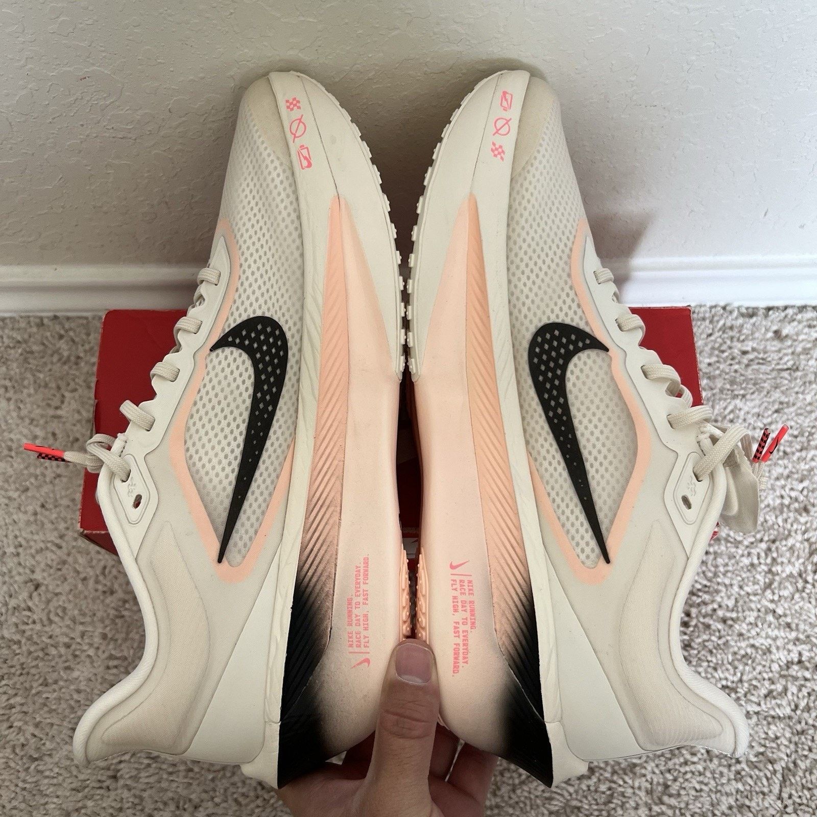 Nike Nike Zoom Fly 6 Crimson Tint Ivory Running Sneaker Size 12.5 Size US 12.5 / EU 45-46 - 6 Thumbnail