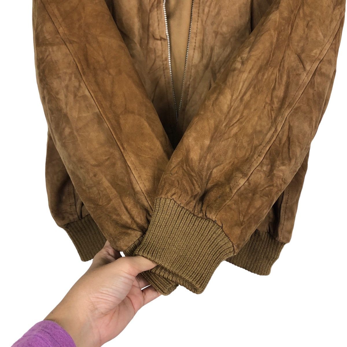 Japanese Brand 🔥Vintage Bomber Jacket Suede Inspire Issey Miyake Size US M / EU 48-50 / 2 - 15 Thumbnail