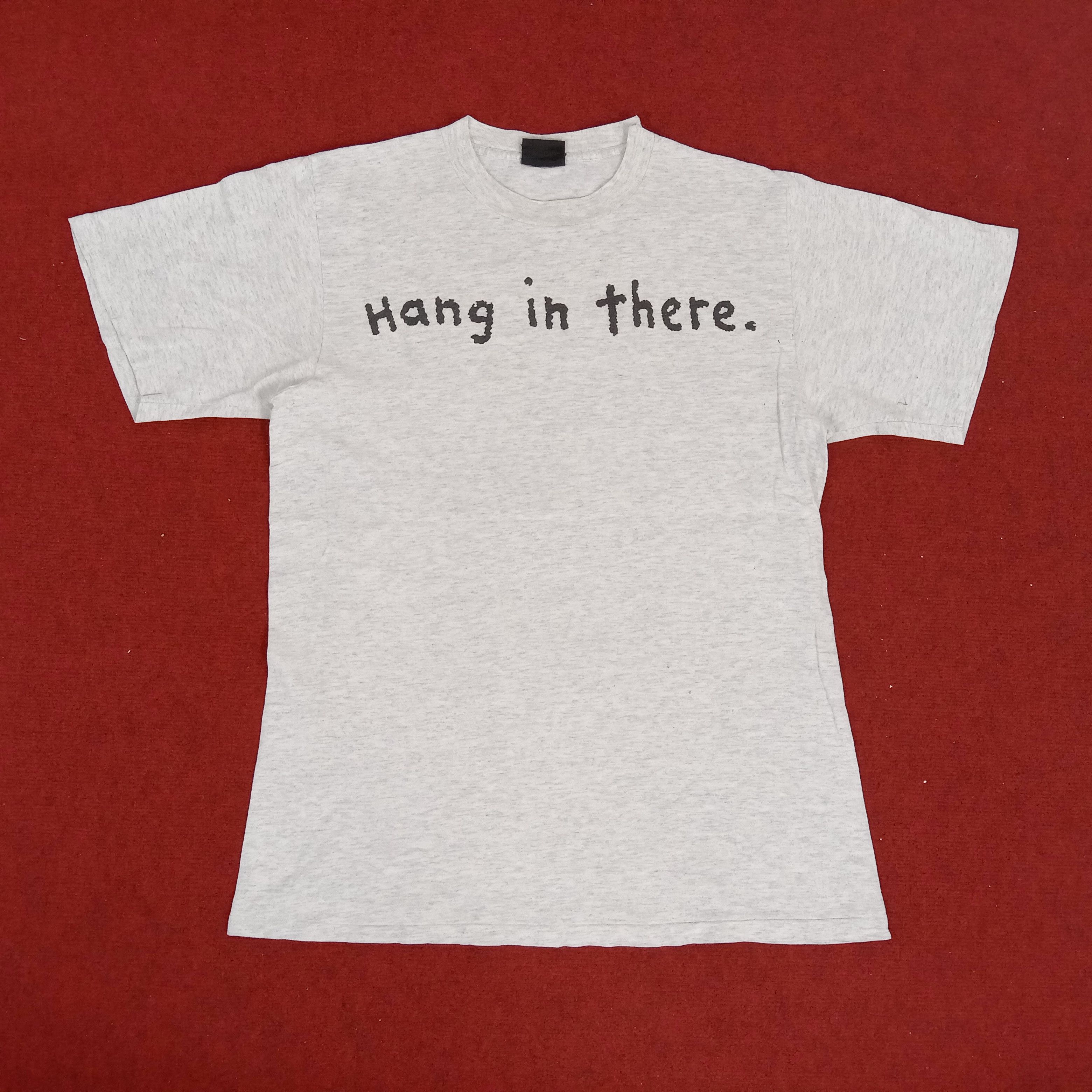 Changes × Vintage Fido Dido Cartoon Hang In There Design Vintage Tshirt Size US M / EU 48-50 / 2 - 5 Thumbnail