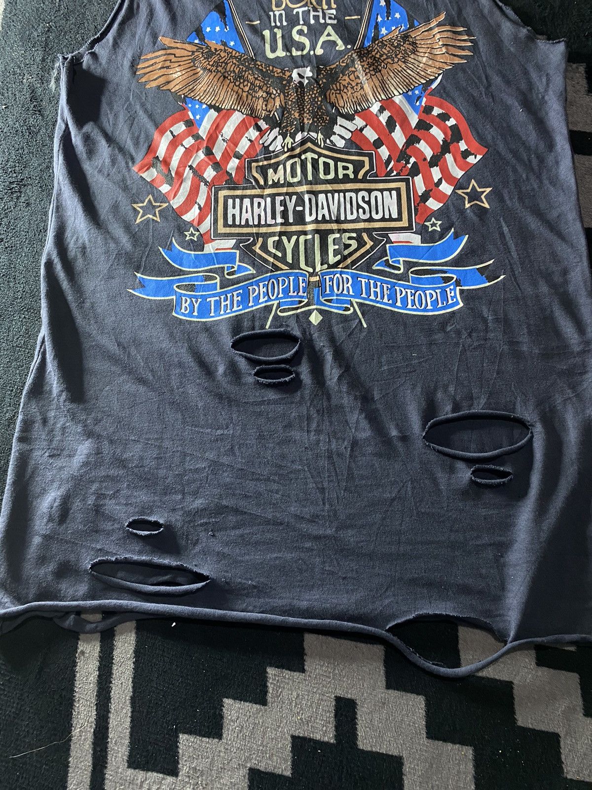 Harley Davidson × Hysteric Glamour × Vintage Vintage harley davidson grunge distressed sleeveless tee Size US L / EU 52-54 / 3 - 3 Thumbnail