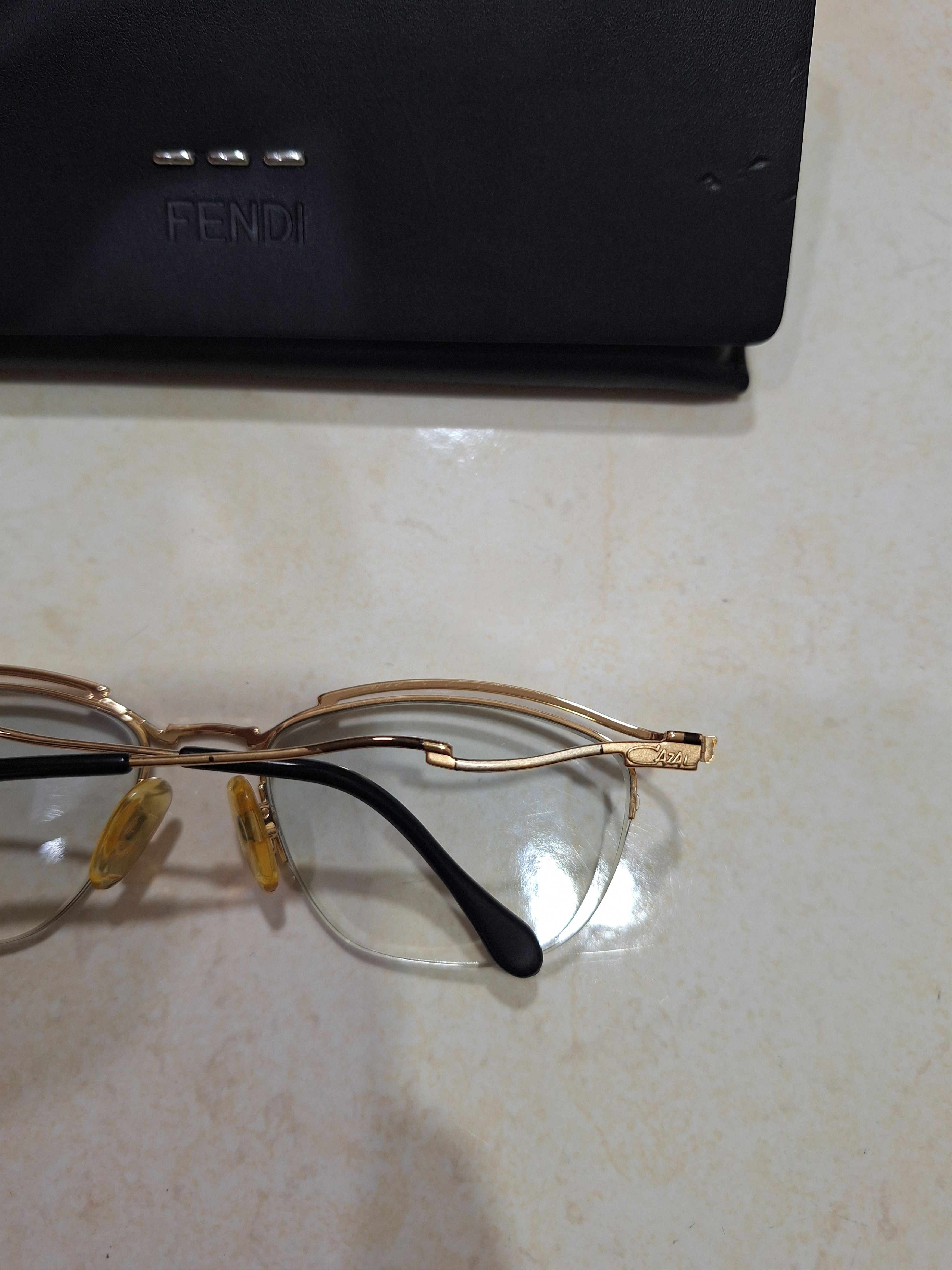 Cazal VINTAGE CAZAL RIMLESS MOD 114 COL 783 52 Size ONE SIZE - 4 Thumbnail