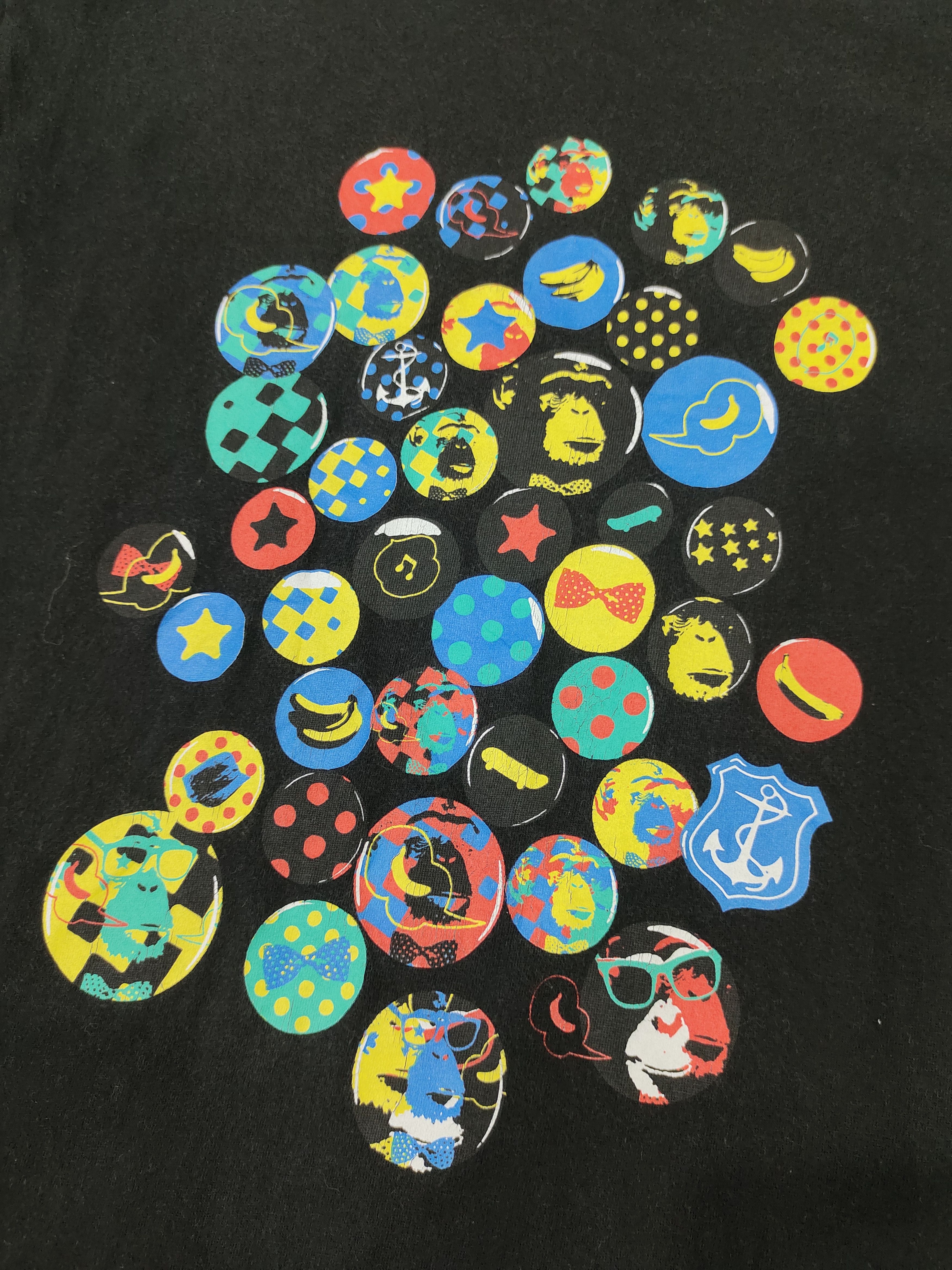 Vintage Rare Monkey print design live on the t-shirts Size US L / EU 52-54 / 3 - 2 Thumbnail
