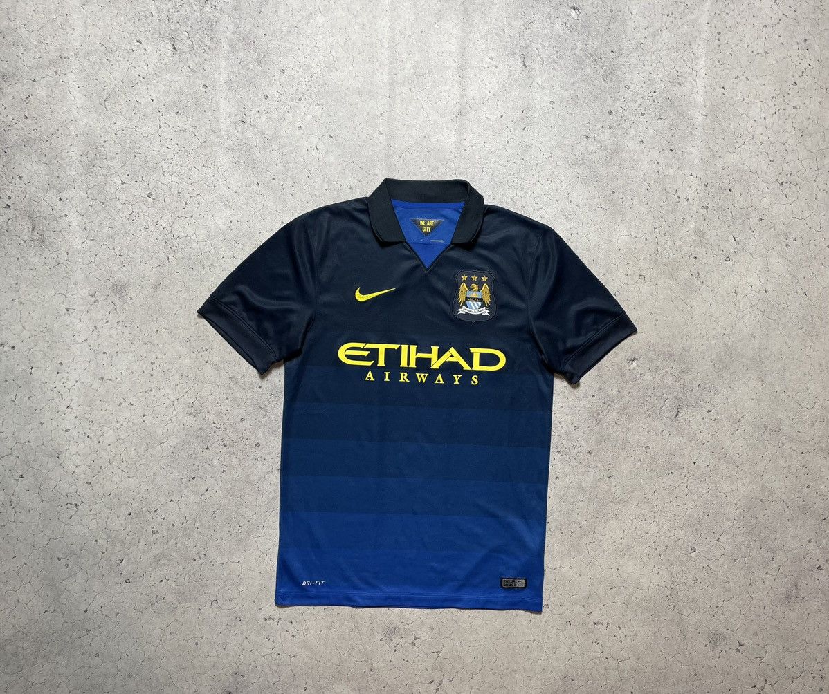 Nike Vintage Nike FC Manchester City 2014-2015 Soccer Jersey Size US S / EU 44-46 / 1 - 1 Thumbnail