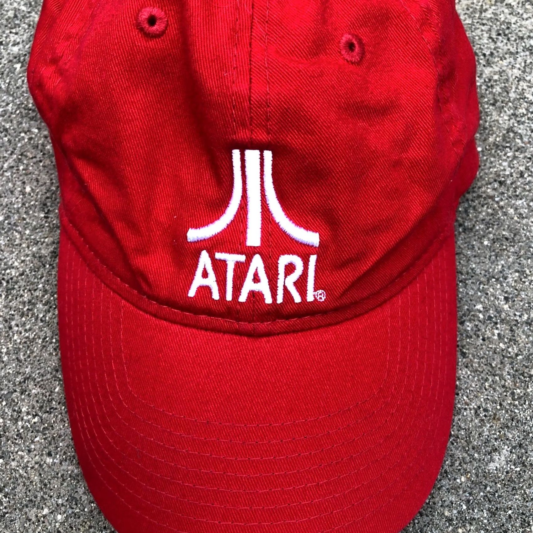 Vintage H3 Headwear Atari Games Baseball Dad Hat Men's One Size Red Adjustable Cap Size ONE SIZE - 2 Thumbnail