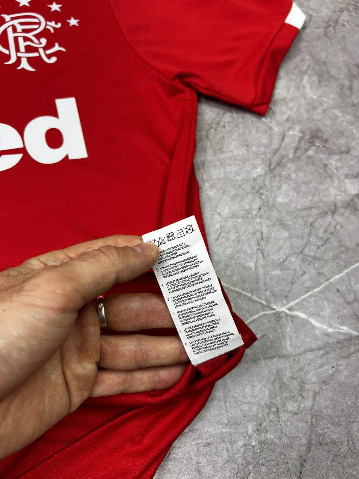 Hummel Hummel Glasgow Rangers 32RED 1 football home jersey Size US L / EU 52-54 / 3 - 8 Thumbnail