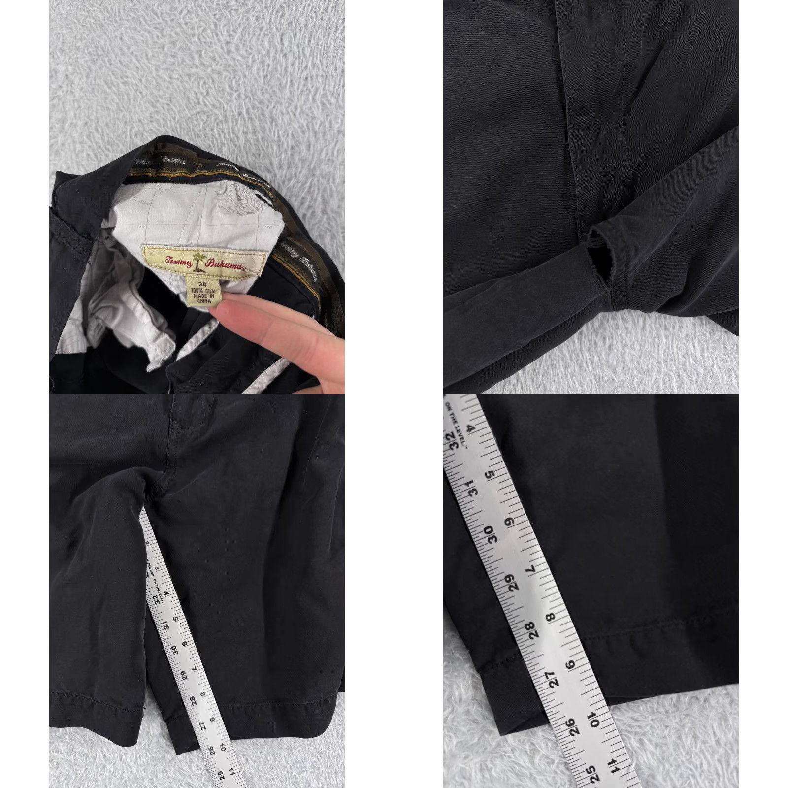 Tommy Bahama VINTAGE? No. Tommy Bahama Shorts Mens Cargo Silk Black 34 Adult Regular Inseam 10in Pockets Quick Dry Beach Vacation Mens Size US 34 / EU 50 - 8 Thumbnail