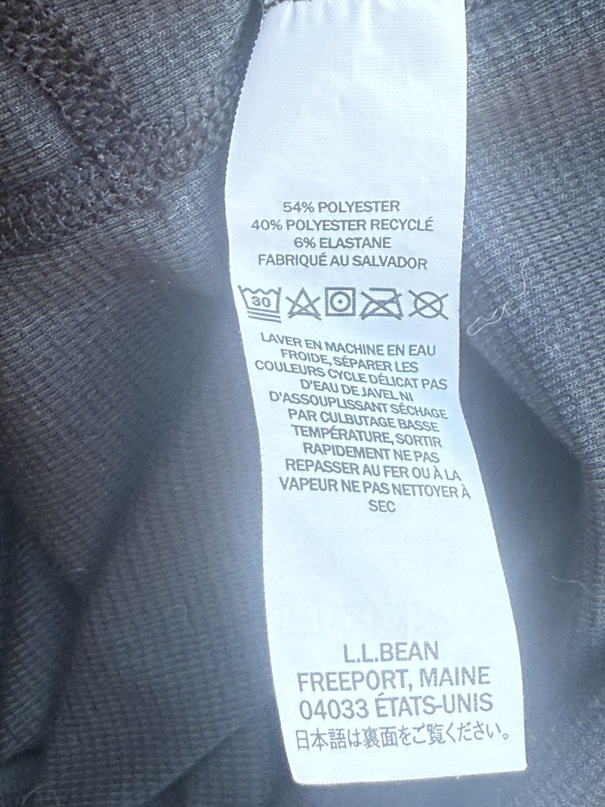 L.L. Bean LL Bean Midweight Base Layer Crew Top Shirt Thumb Holes Size US L / EU 52-54 / 3 - 9 Thumbnail