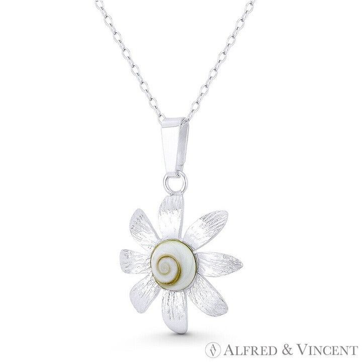 Other 8-Petal Daisy Flower Charm Faux Seashell Pendant Size ONE SIZE - 1 Preview