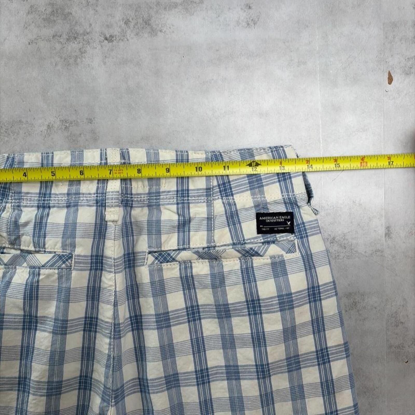 American Eagle Outfitters Y2K American Eagle Grunge Plaid Skater Baggy Shorts Size 42" / US 20 - 6 Thumbnail