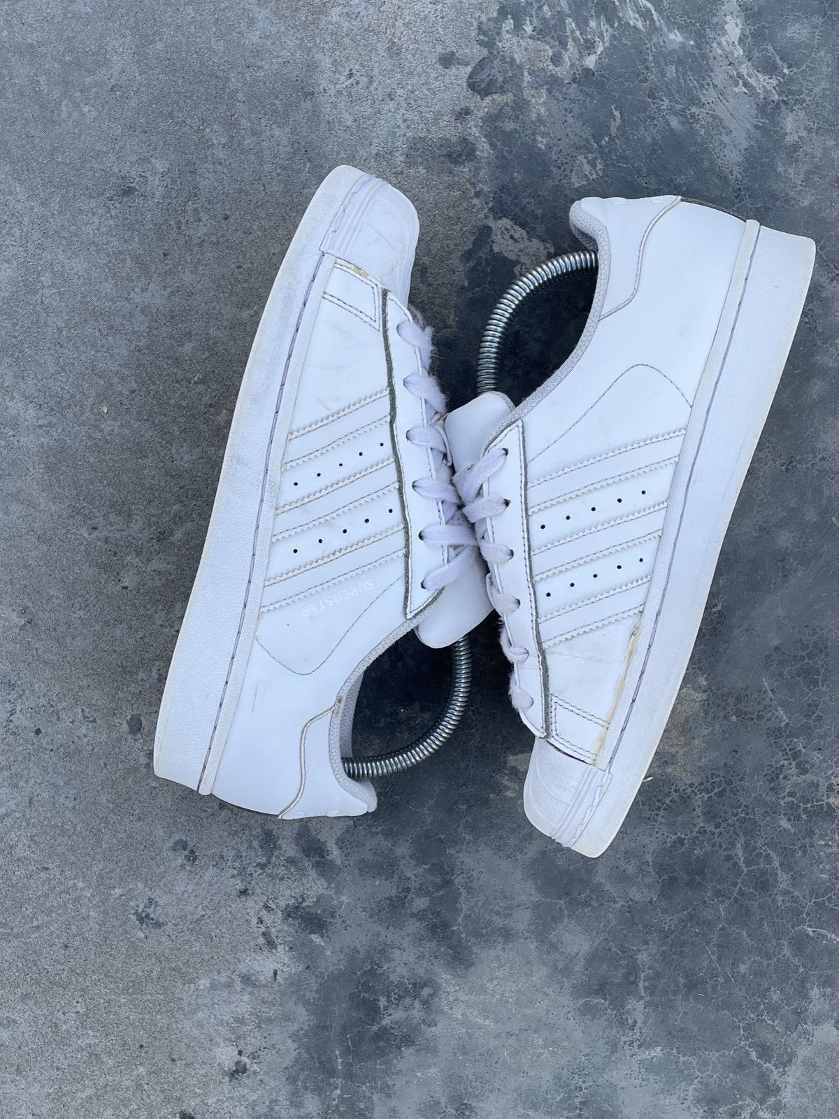 Adidas × Vintage ADIDAS Y2K SUPERSTAR JAPAN DRILL AVANT GARDE HYPE SNEAKERS Size US 8.5 / IT 38.5 - 14 Thumbnail
