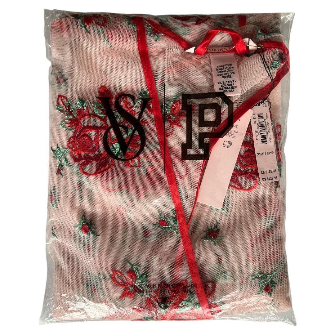 Victoria's Secret Victoria's Secret Floral Embroidery Sheer Mesh Robe, XS/S Size ONE SIZE - 4 Thumbnail