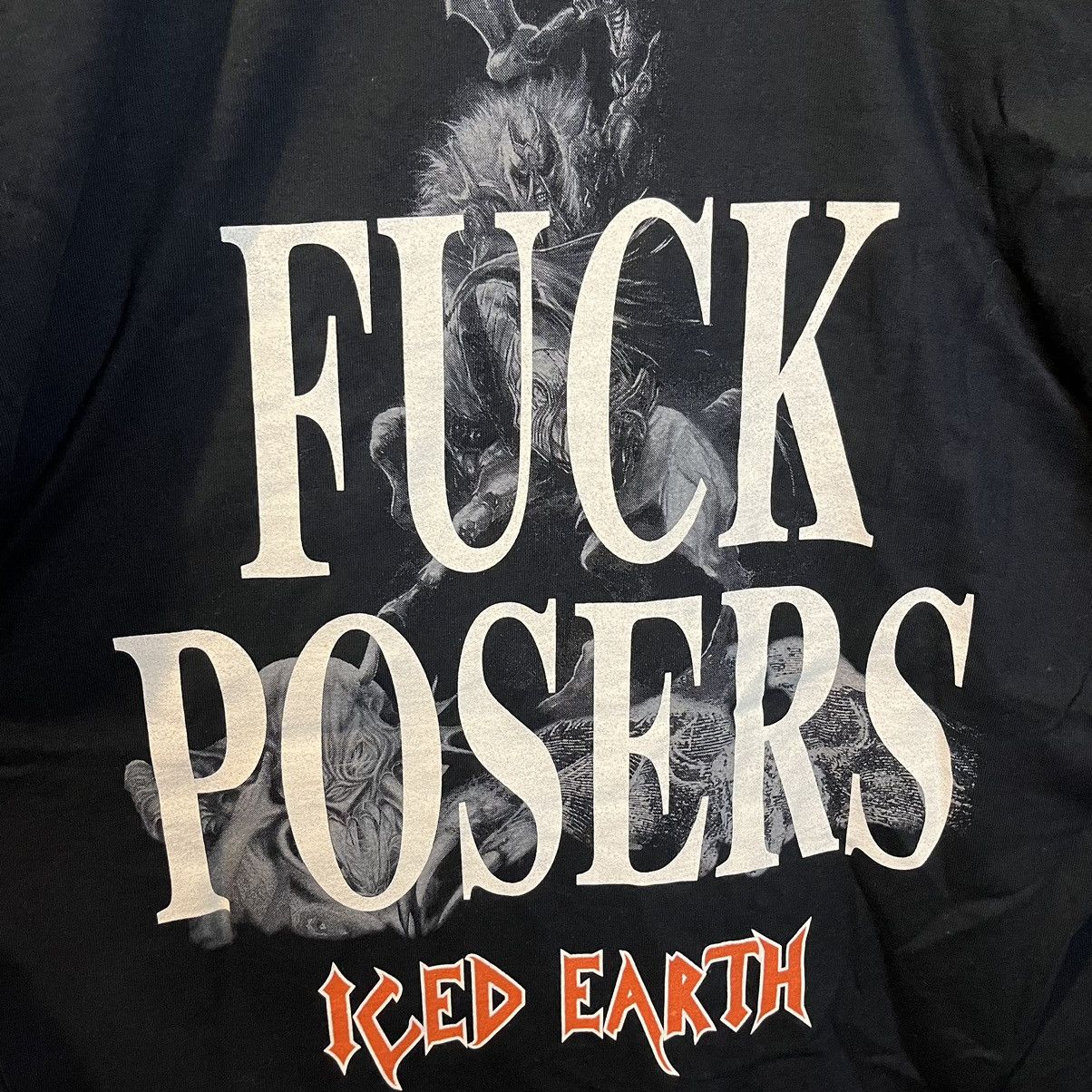 Band Tees Vintage 00's Iced Earth Heavy Metal Band Shirt Size US L / EU 52-54 / 3 - 10 Thumbnail
