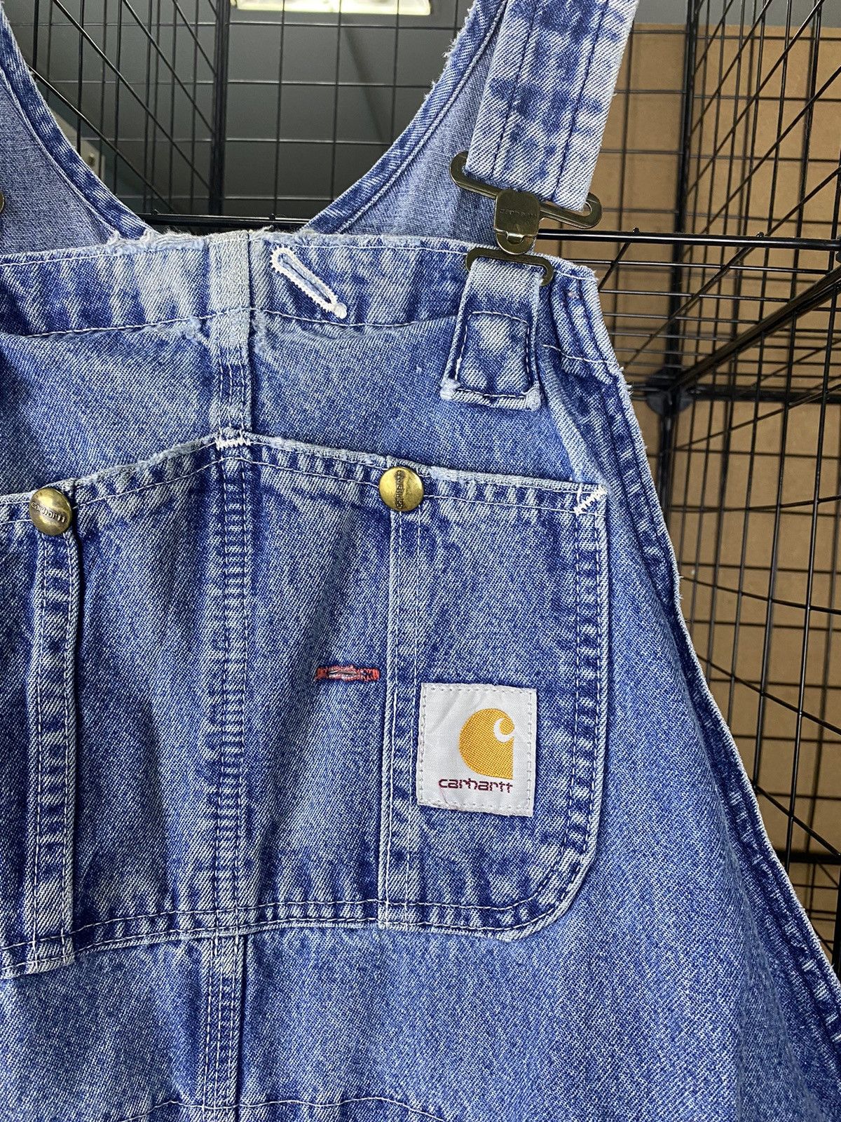 Carhartt × Carhartt Wip × Vintage Vintage Carhartt Distress Jumpsuit Size US 42 / EU 58 - 7 Thumbnail