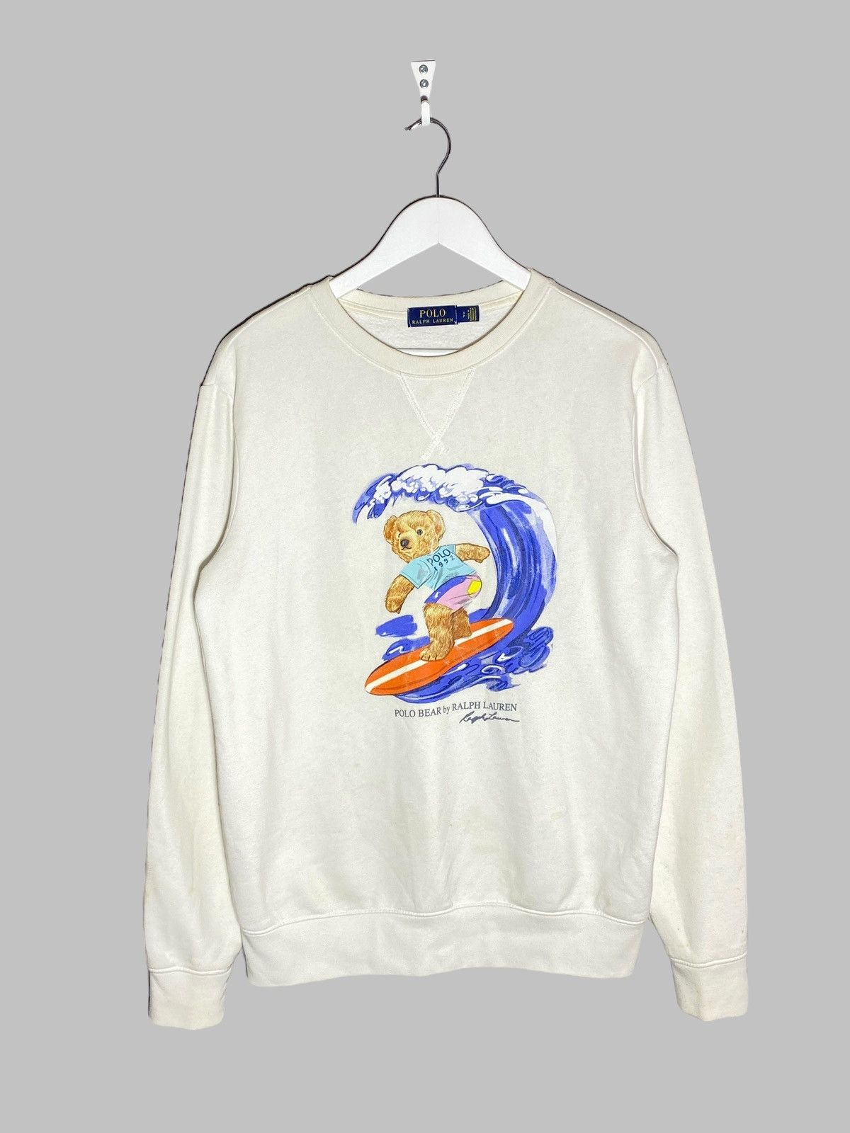 Polo Ralph Lauren POLO RALPH LAUREN BEAR SURF SWEATSHIRT Y2K BEACH VIBES Size US S / EU 44-46 / 1 - 1 Thumbnail