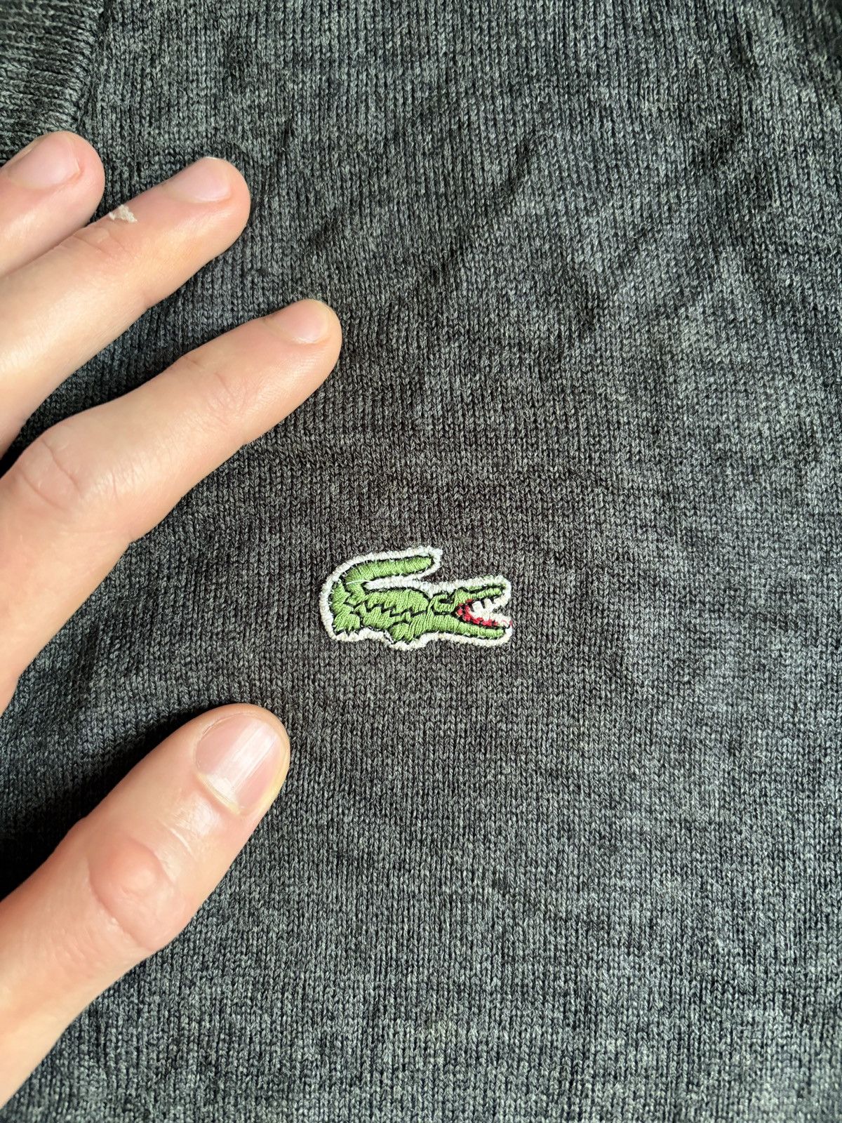 Lacoste Vintage 1980s Lacoste Chemise Wool Cardigan Vest Sweater Size US XL / EU 56 / 4 - 3 Thumbnail
